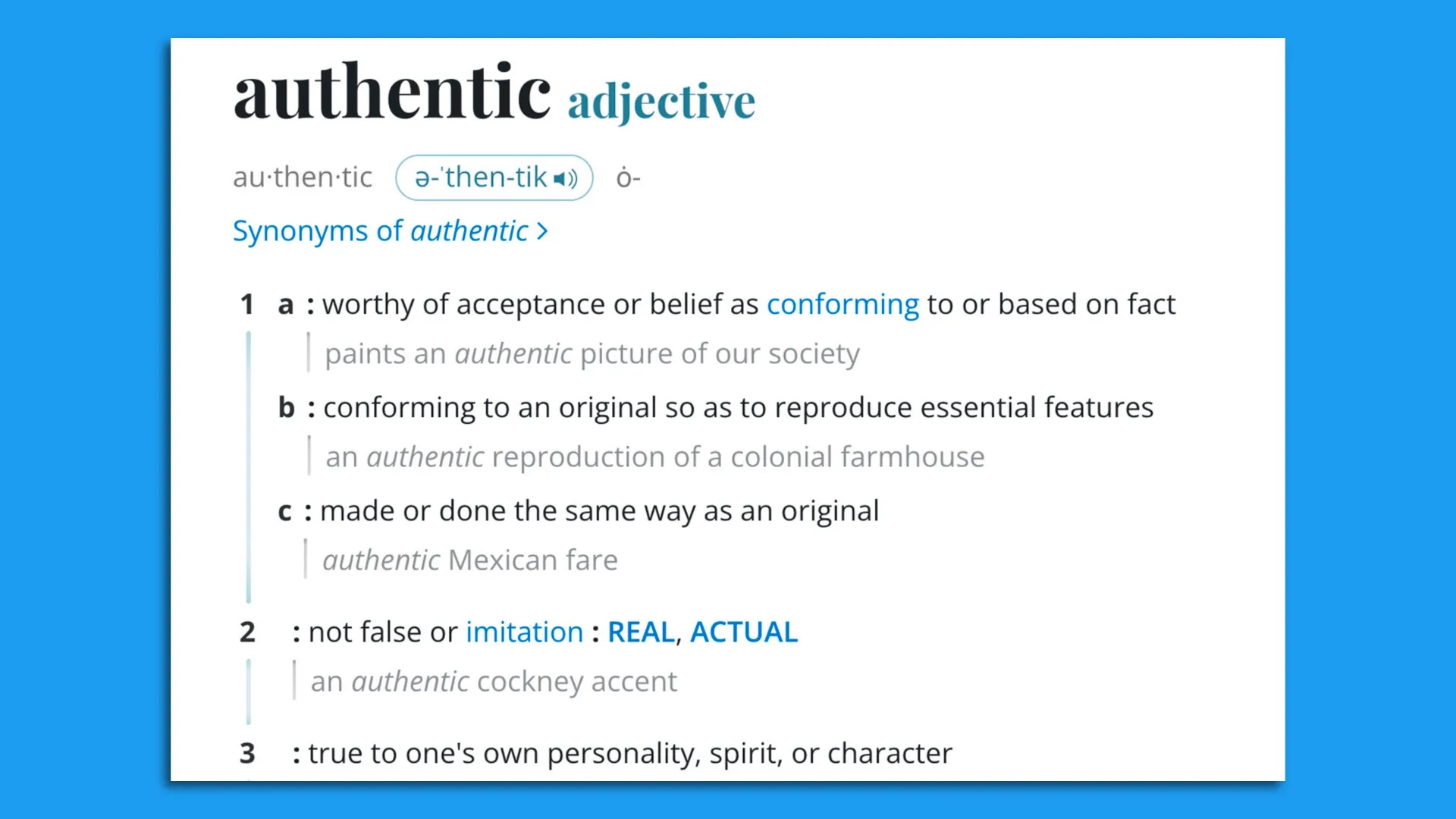 «Αυθεντικό»: H λέξη της χρονιάς για το Merriam-Webster-1