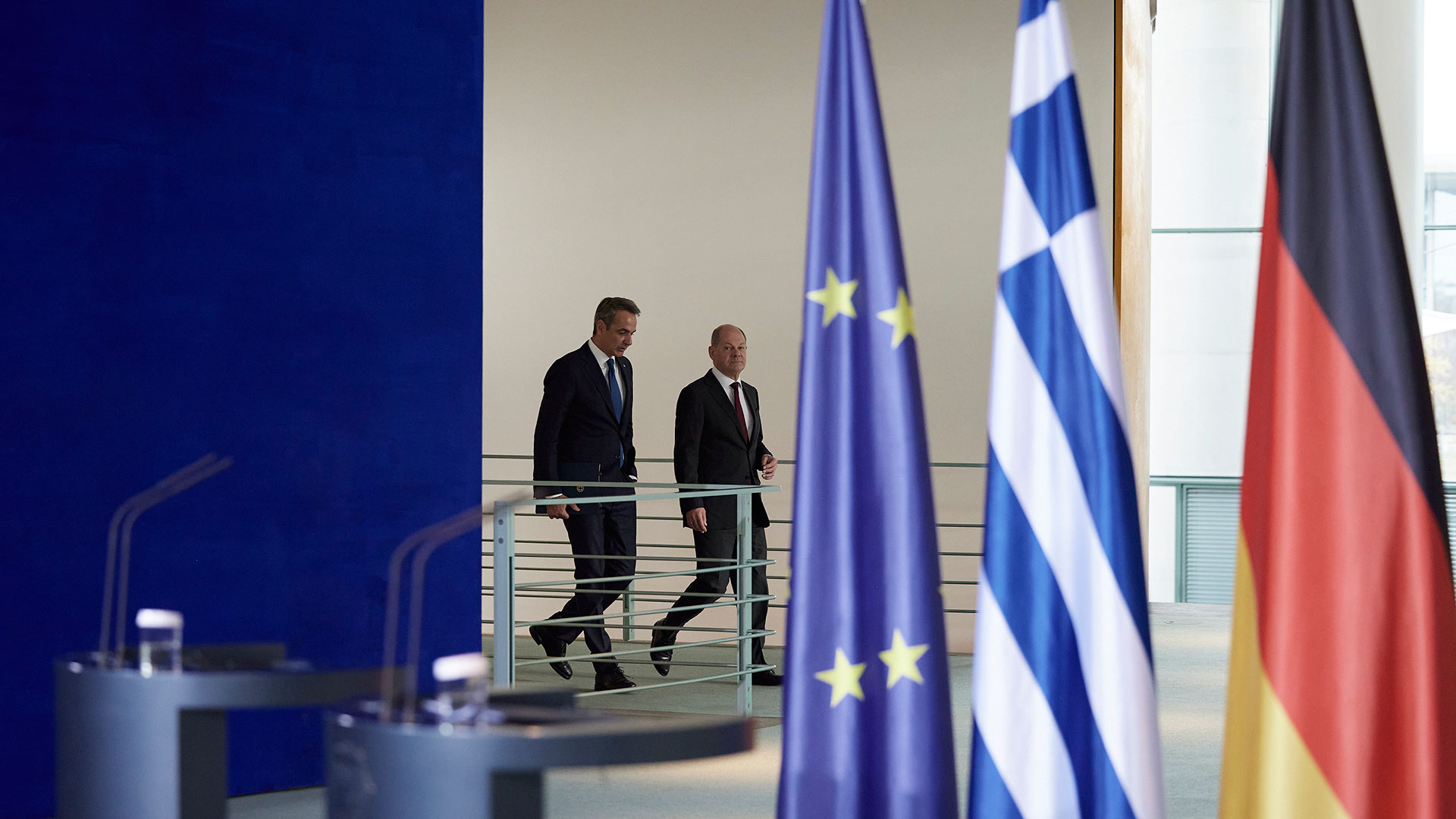 Μητσοτάκης – Σολτς: Στενή συνεργασία σε μεταναστευτικό και οικονομία-3