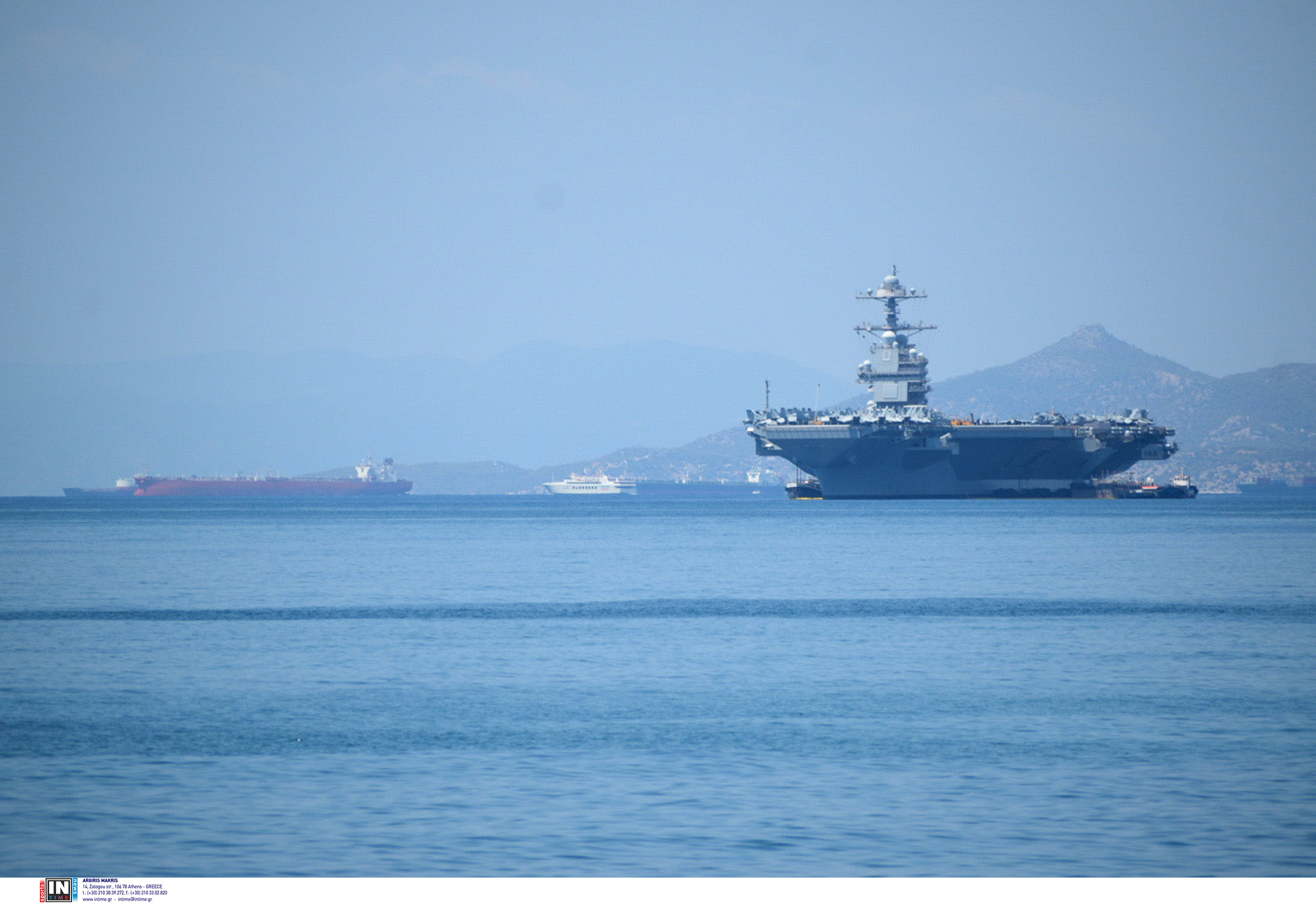 Χανιά: Στη Σούδα το Αμερικανικό αεροπλανοφόρο «USS Gerald Ford»-1