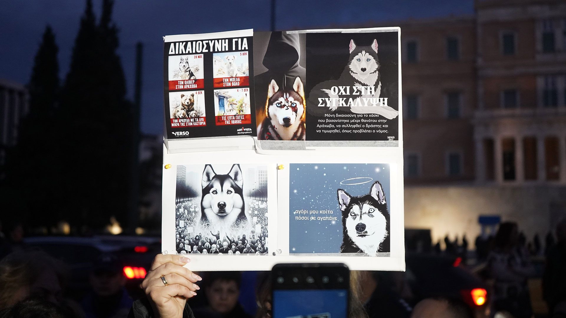 Σύνταγμα: Διαμαρτυρία για την κακοποίηση ζώων-2