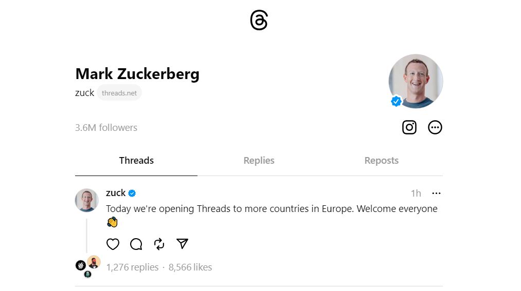 Meta: Πρεμιέρα για την πλατφόρμα Threads στην Ευρώπη-1
