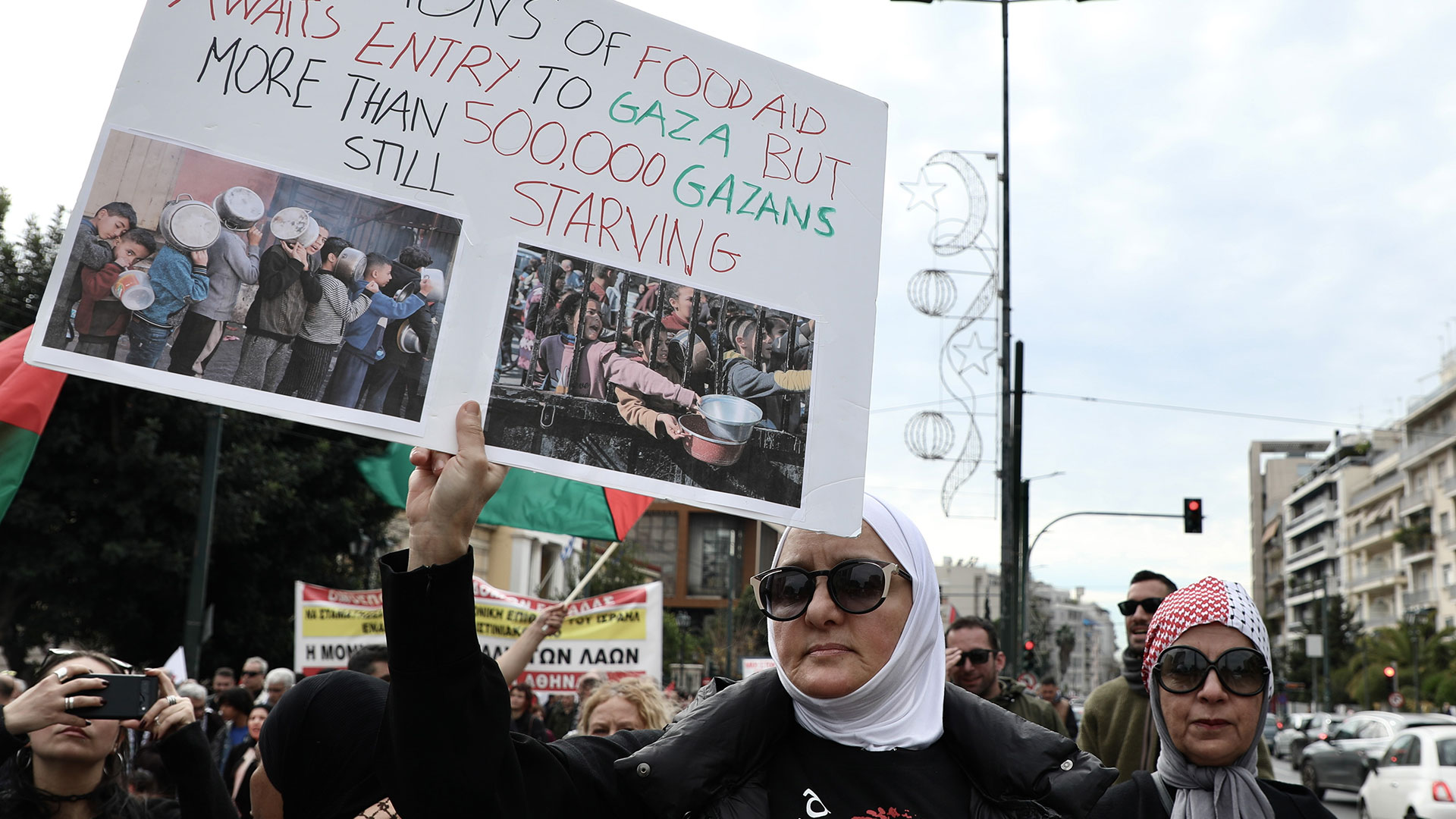 Γάζα: Συλλαλητήριο και πορεία προς την Ισραηλινή Πρεσβεία στην Αθήνα-2