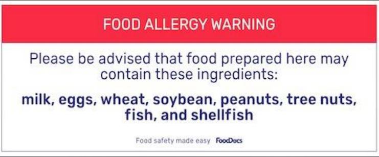 «Οι τροφικές αλλεργίες καραδοκούν, παρακαλώ ρωτήστε μας»-1