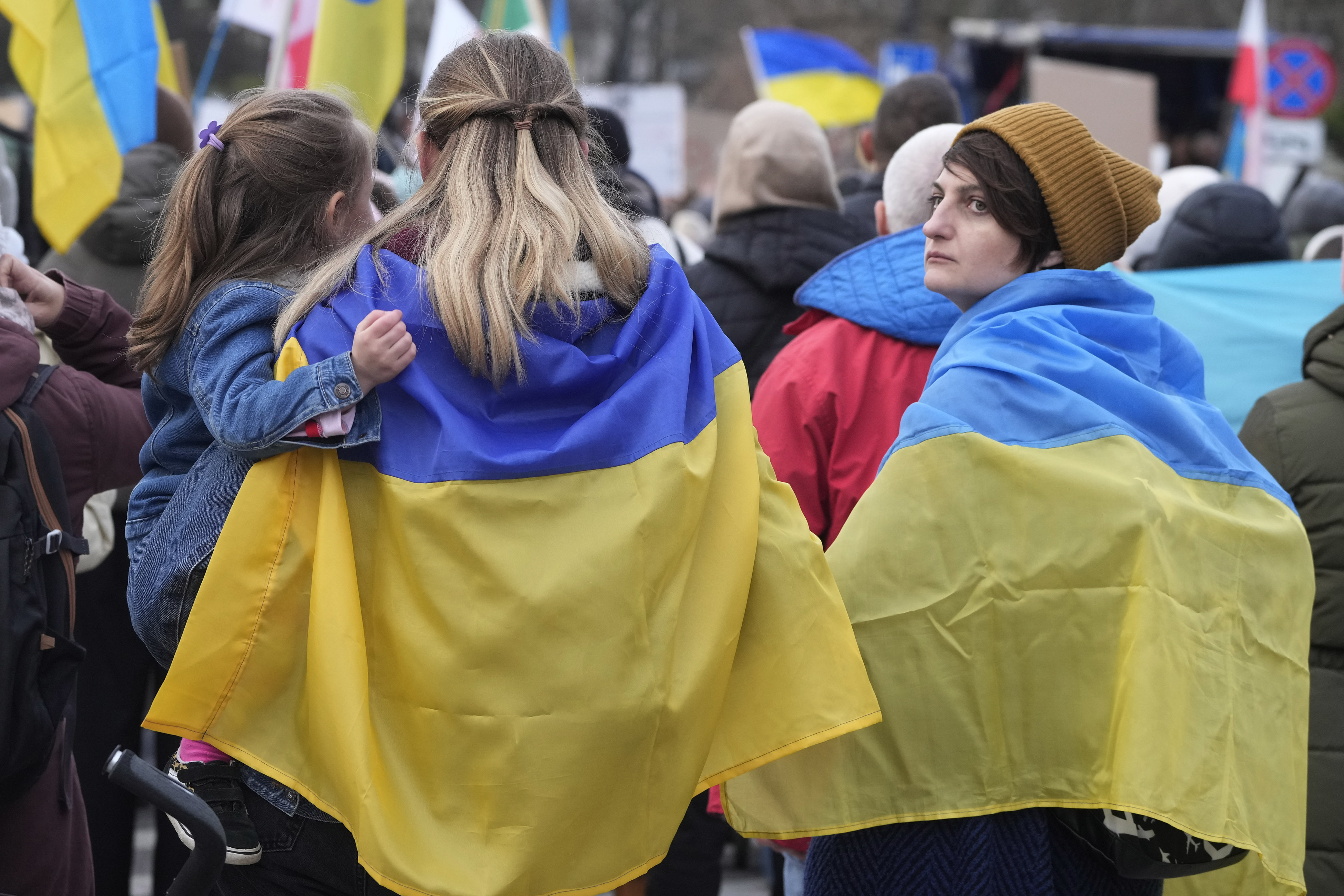 Διαδηλώσεις στην Ευρώπη για την επέτειο της ρωσικής εισβολής στην Ουκρανία-2