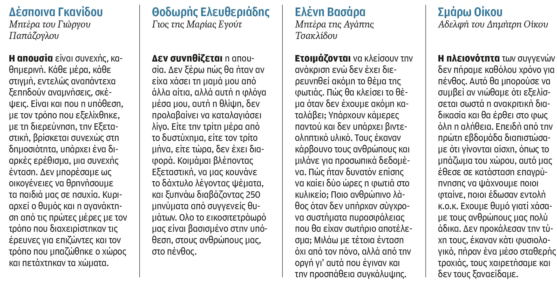 Τέμπη: Ο θυμός δεν αφήνει χώρο για το πένθος-1