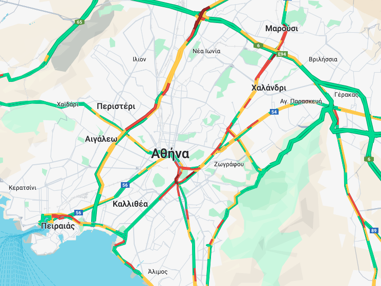 Καθυστερήσεις στη λεωφόρο Κηφισού λόγω τρακαρίσματος-1
