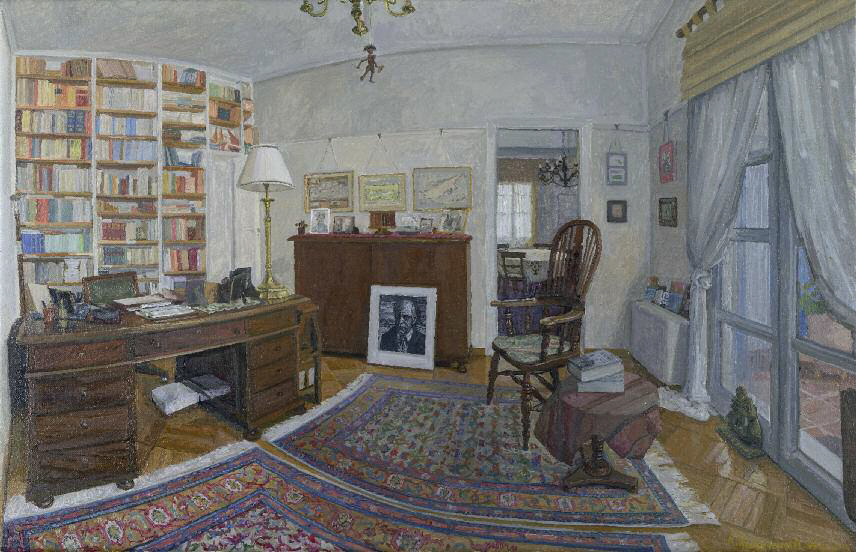 Η Πρόεδρος και η έκθεση στο γραφείο του Σεφέρη-2