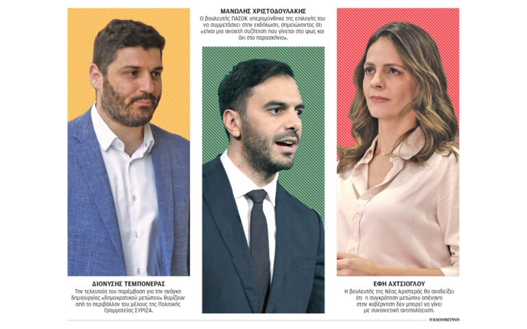 Κεντροαριστερά: Μία εκδήλωση, πολλές αντιδράσεις