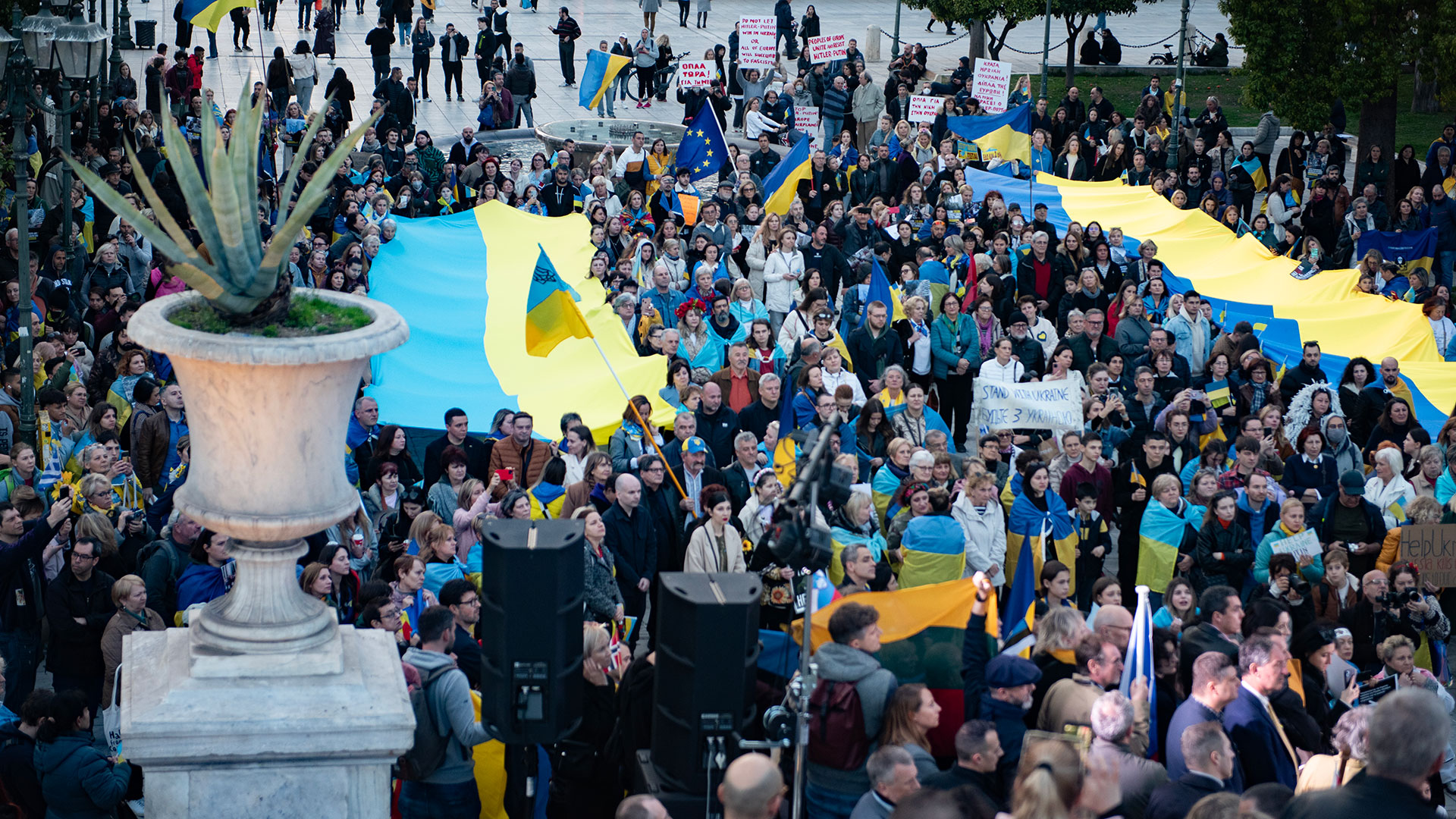 Ουκρανία: Διαδήλωση στην Αθήνα για την επέτειο της ρωσικής εισβολής-8