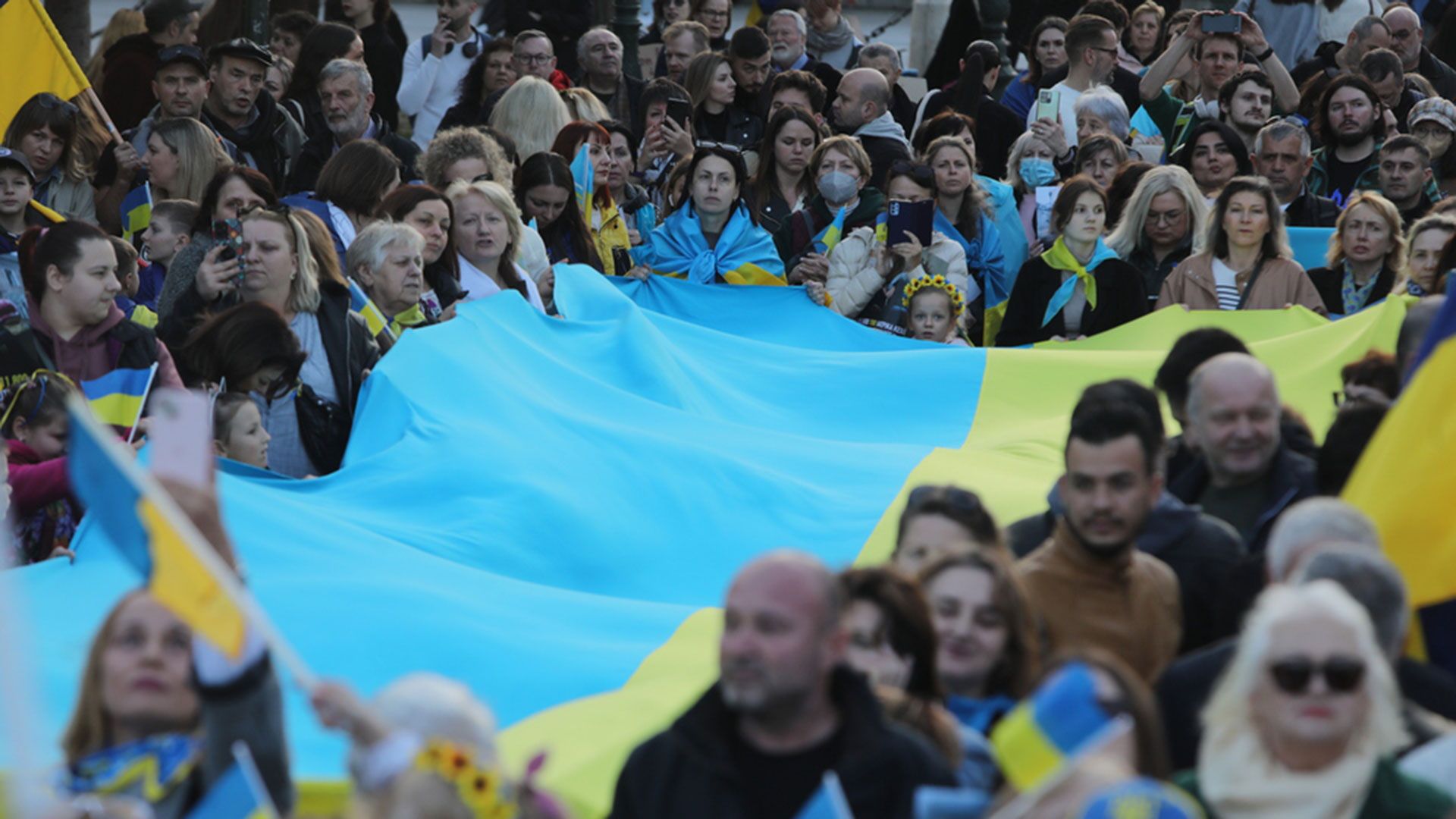 Ουκρανία: Διαδήλωση στην Αθήνα για την επέτειο της ρωσικής εισβολής-5