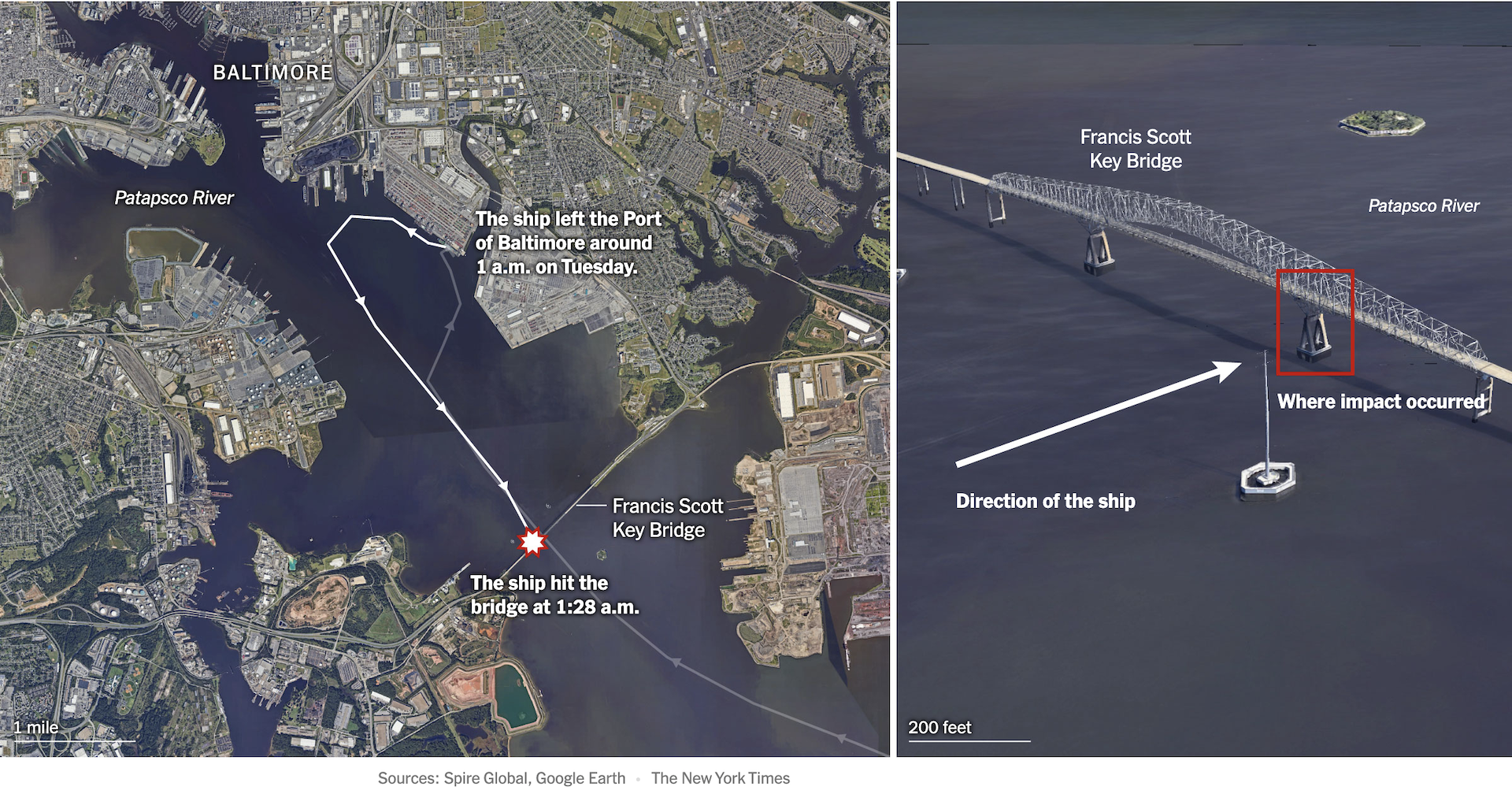 Γέφυρα στη Βαλτιμόρη: Οι δραματικές στιγμές της κατάρρευσης – Αγωνία για τους αγνοούμενους-2