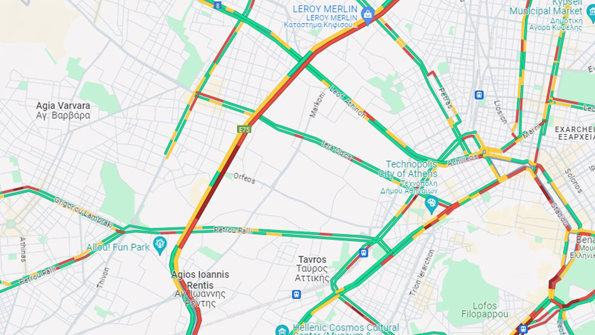 Στο «κόκκινο» η κίνηση στους δρόμους της Αθήνας – Ουρές σε Συγγρού και Κηφισό-2