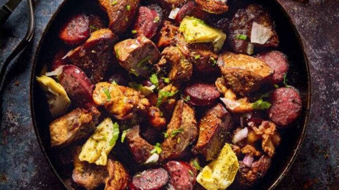 τηγανιά-με-αρνίσια-συκωταριά-και-λουκ-562916380
