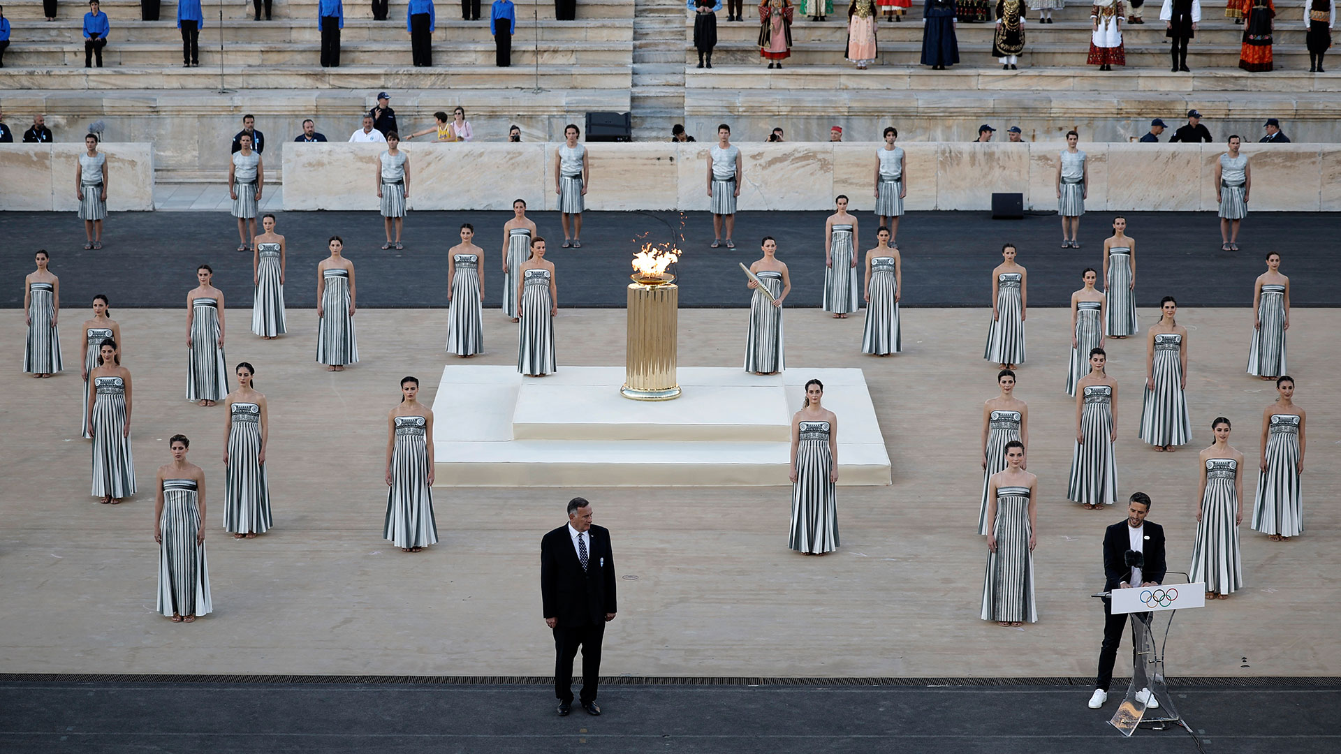 Ολυμπιακή Φλόγα: Η τελετή παράδοσης από το Καλλιμάρμαρο-10