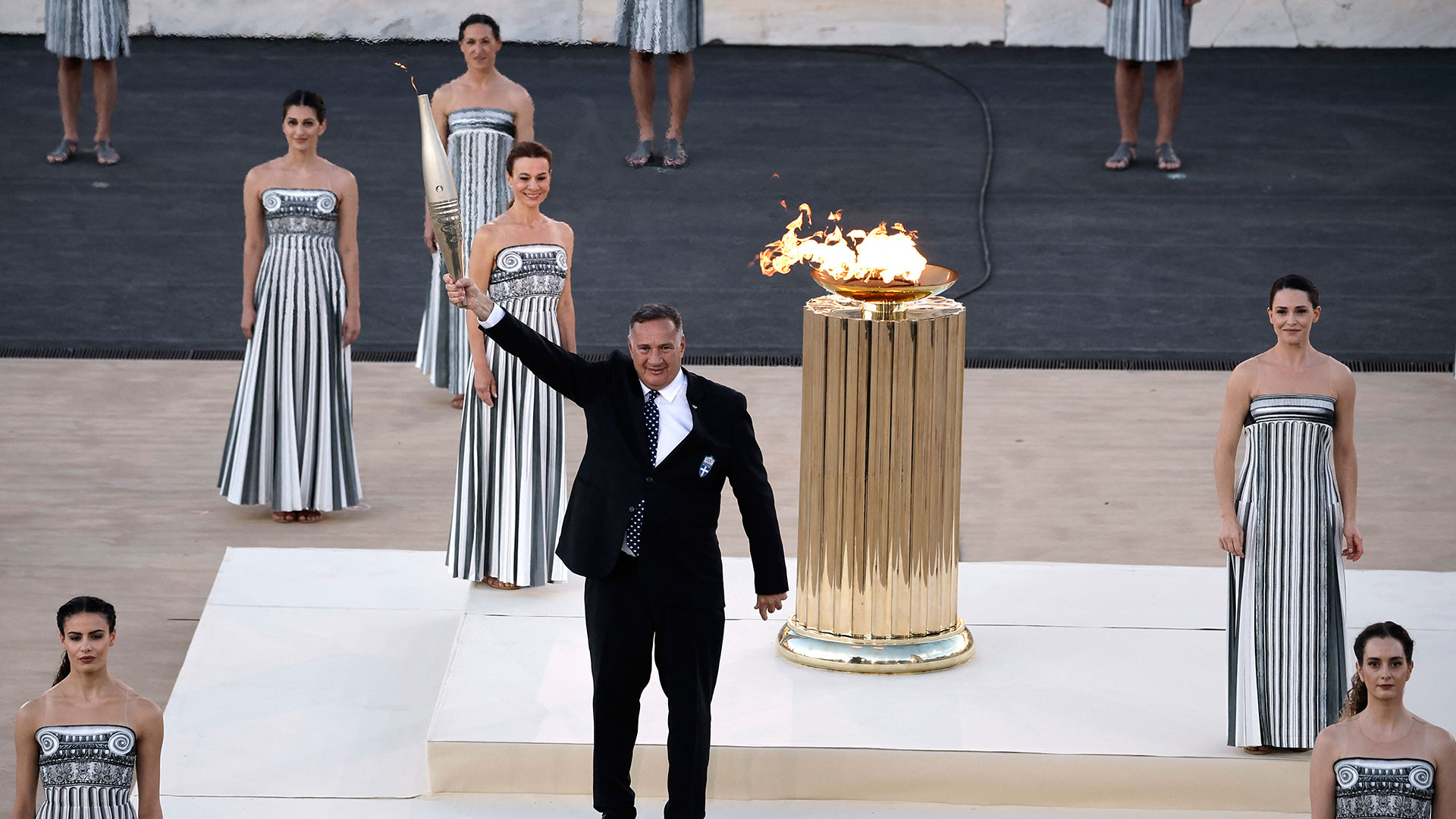 Ολυμπιακή Φλόγα: Η τελετή παράδοσης από το Καλλιμάρμαρο-11