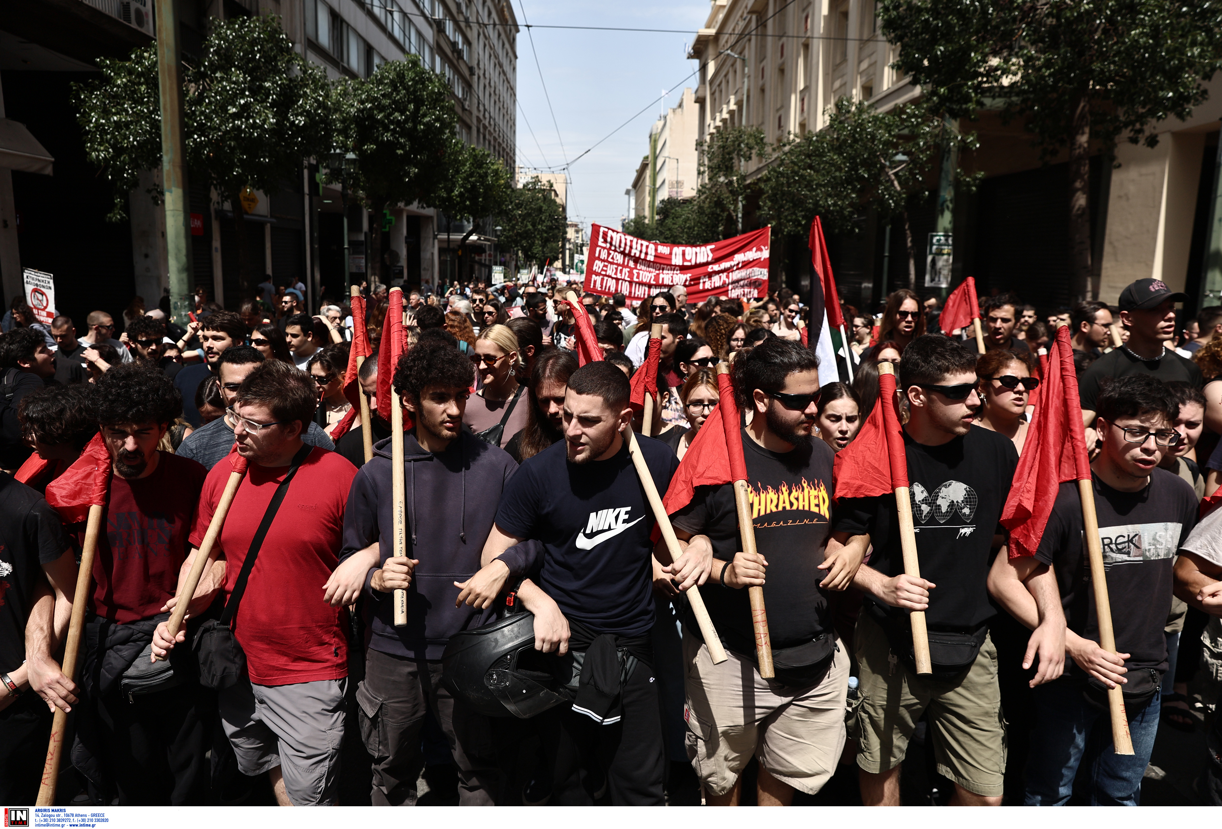 Απεργία: Ανοιξαν οι δρόμοι στο κέντρο μετά τις κινητοποιήσεις-3