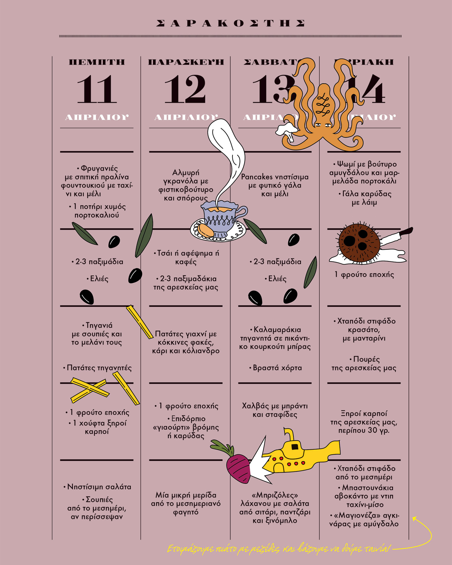 Νηστεύετε τη Σαρακοστή; Δείτε το πλήρες μενού που ετοιμάσαμε για την τέταρτη εβδομάδα!-2