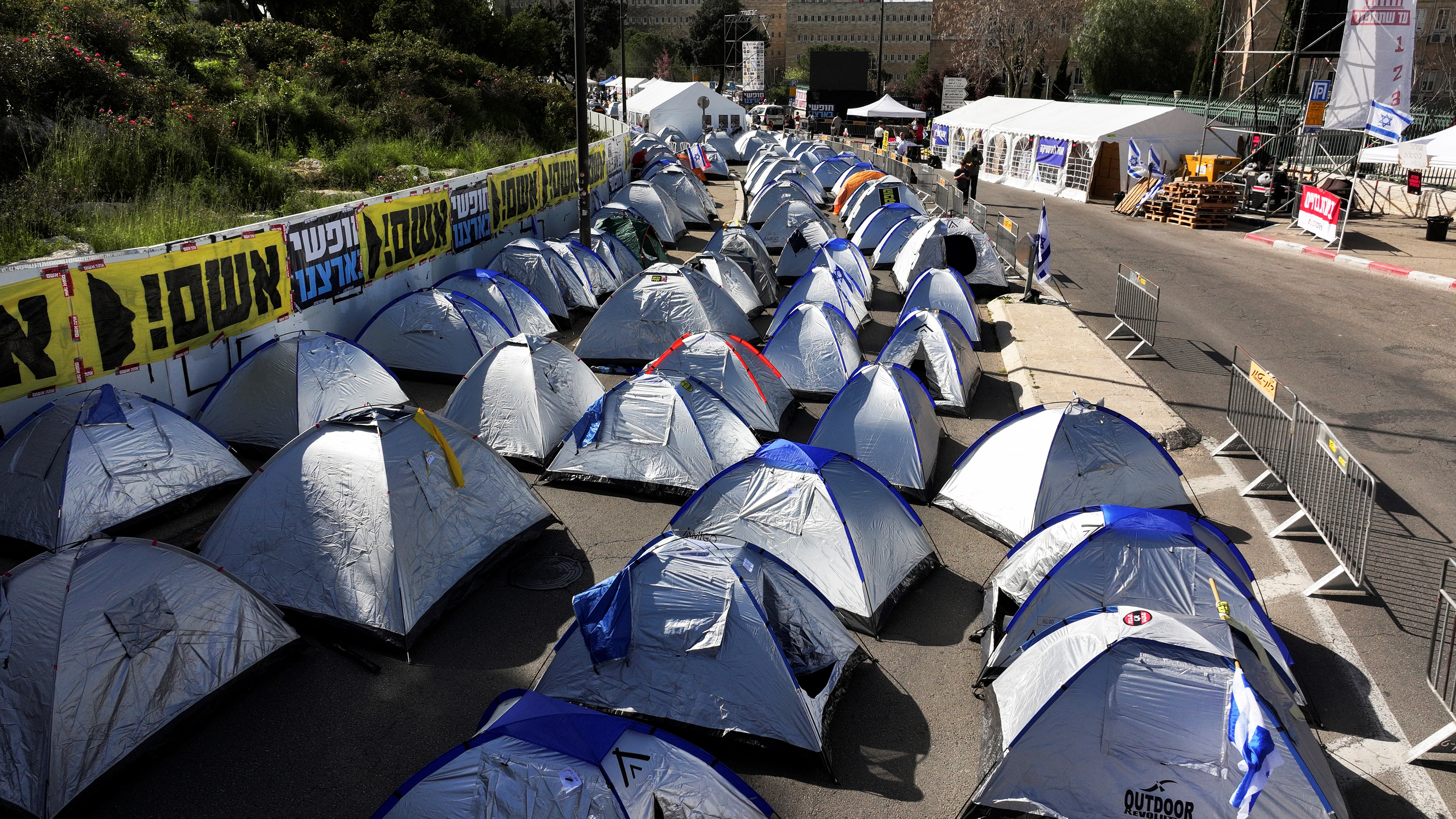 Ισραήλ: Διαμαρτυρίες κατά του Νετανιάχου εν μέσω συνομιλιών για εκεχειρία-2