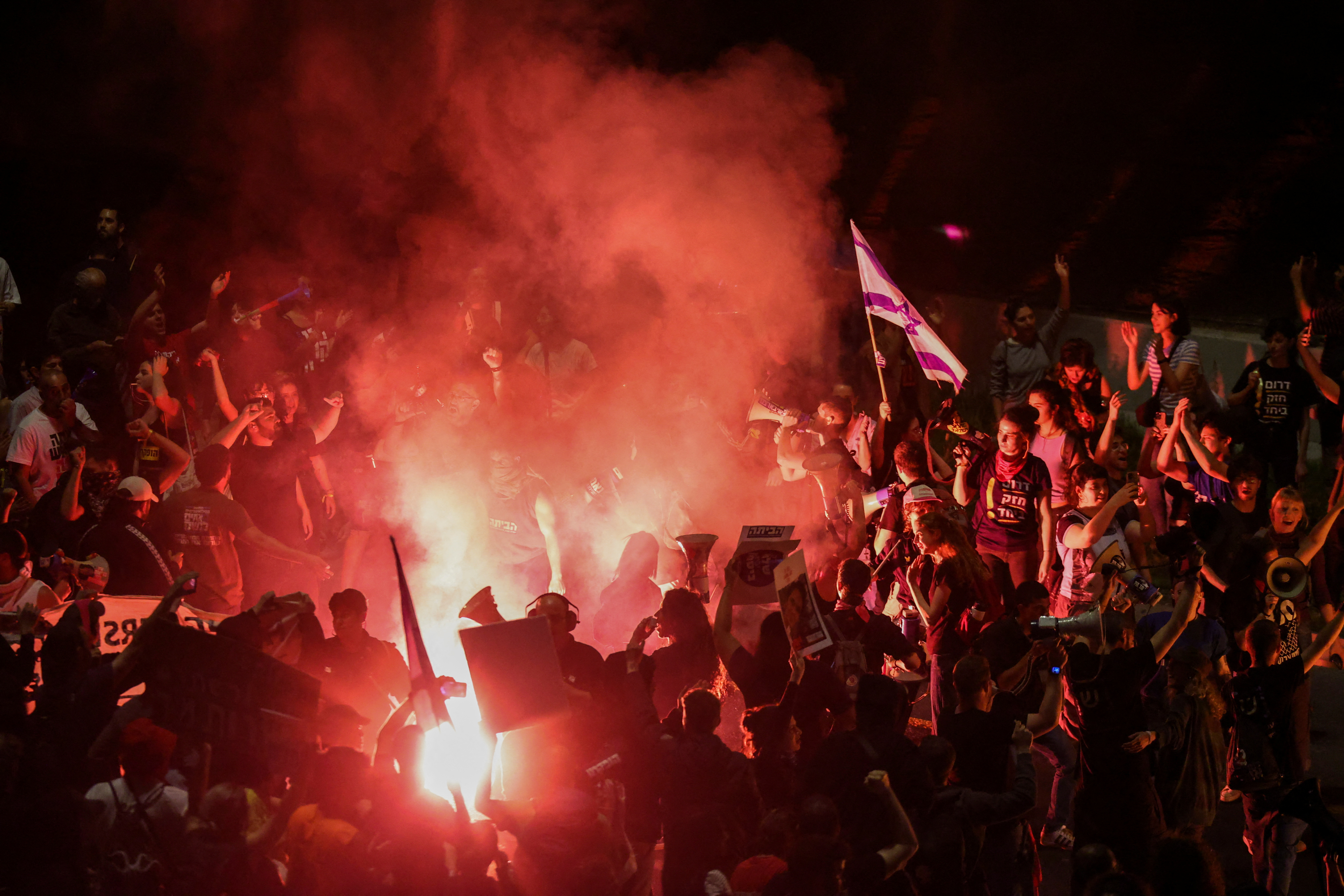 Ισραήλ: Διαμαρτυρίες κατά του Νετανιάχου εν μέσω συνομιλιών για εκεχειρία-3