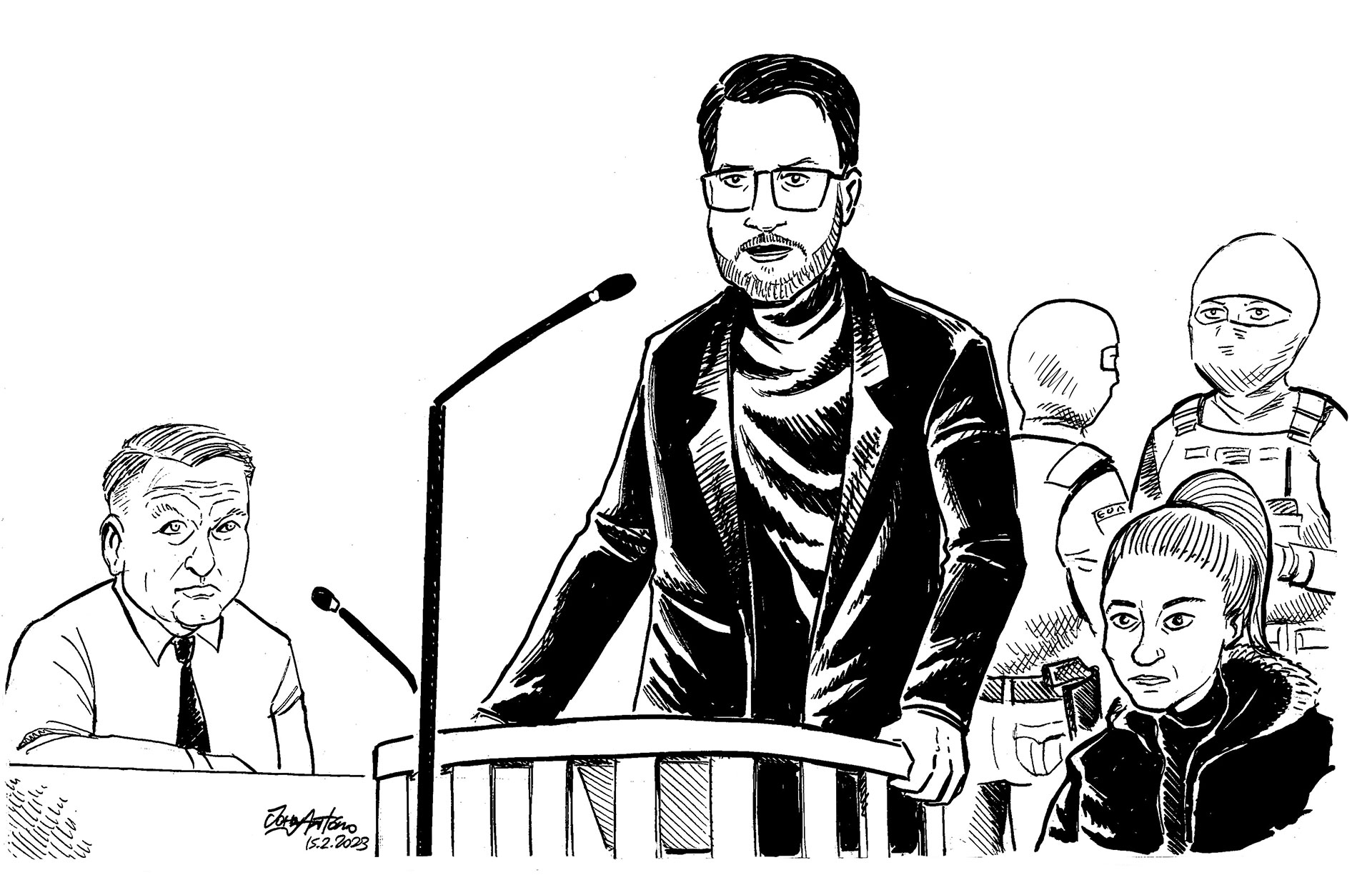 Η τέχνη του δικαστικού σκίτσου-3