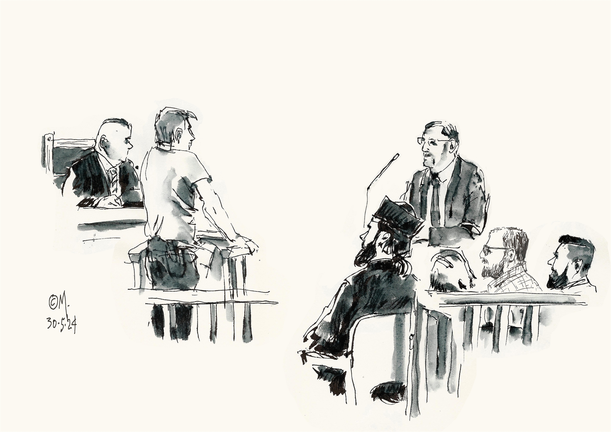 Η τέχνη του δικαστικού σκίτσου-1