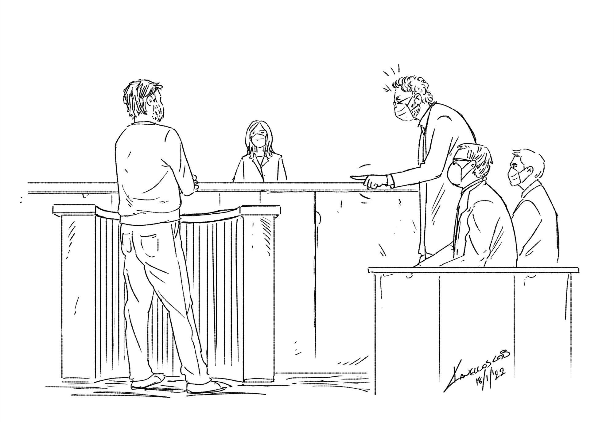 Η τέχνη του δικαστικού σκίτσου-2