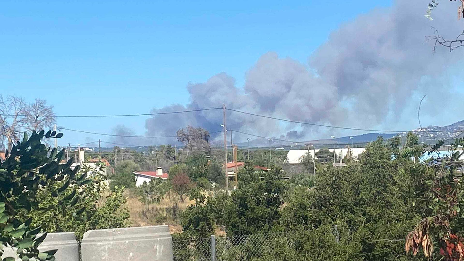 Σταμάτα Διονύσου: «Επικίνδυνη πυρκαγιά», κοντά σε σπίτια – Μηνύματα από το 112-2