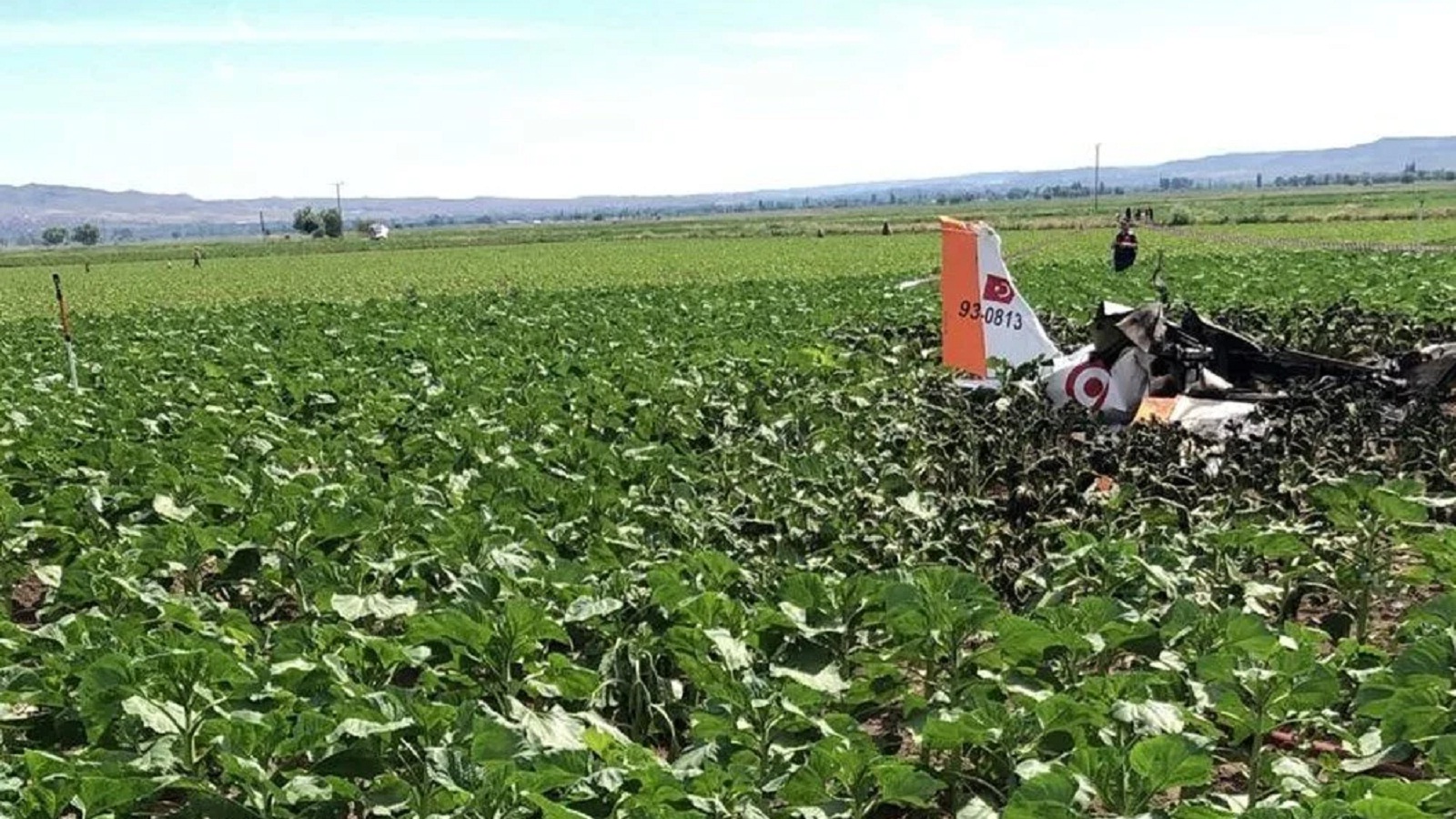 Τουρκία: Συντριβή στρατιωτικού αεροσκάφους – Νεκροί και οι δύο επιβαίνοντες-1