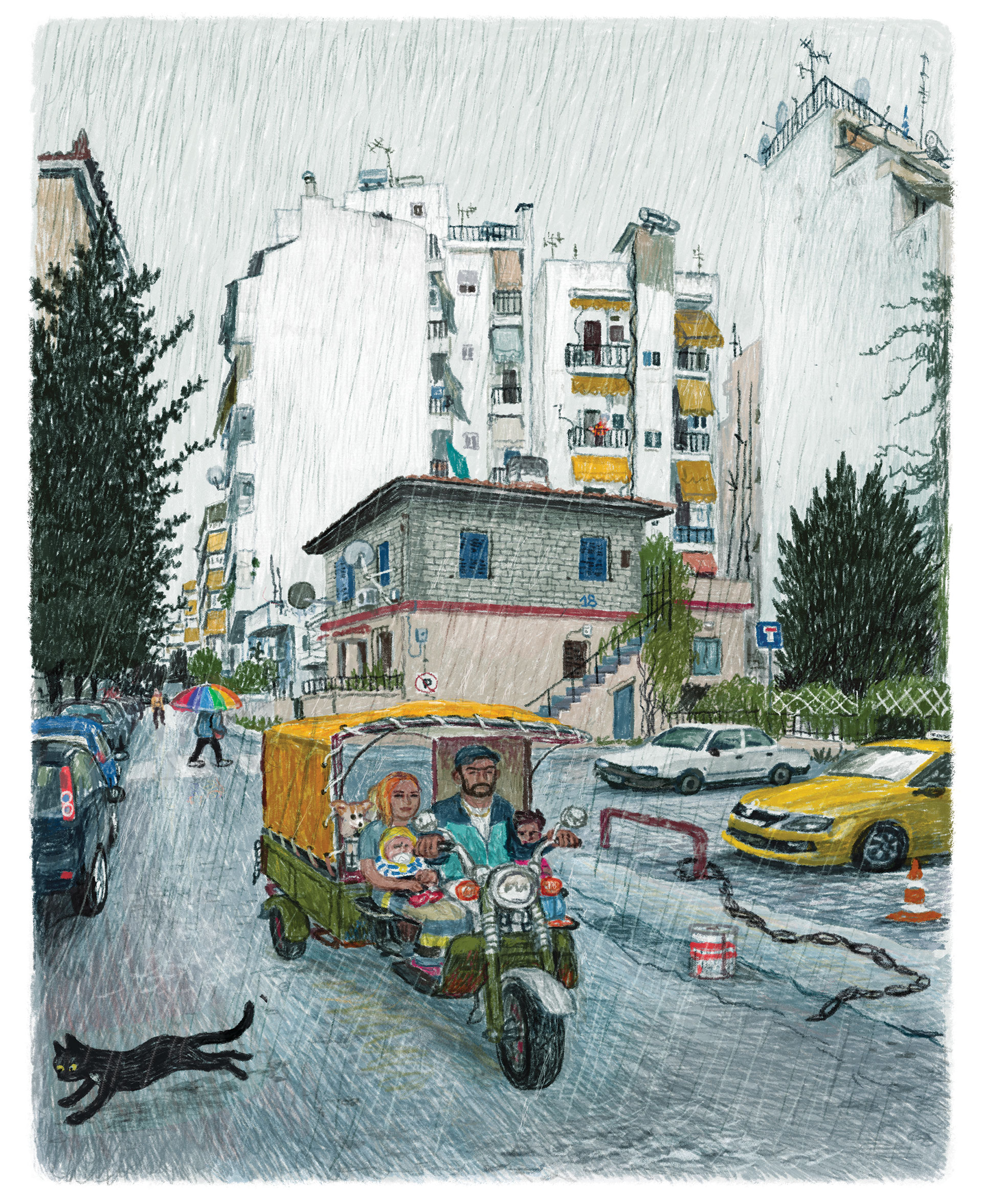 Πώς θα έμοιαζε η Αθήνα αν ήταν φτιαγμένη από ξυλομπογιές-2