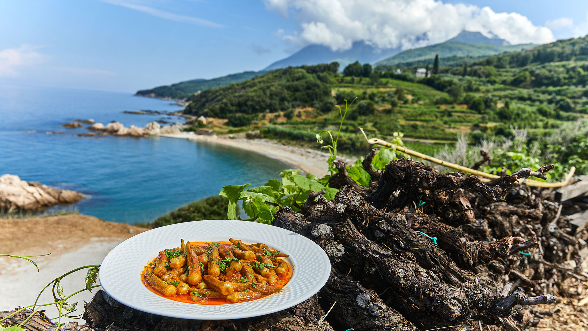 Μπάμιες φουρνιστές από το Αγιο Ορος-1