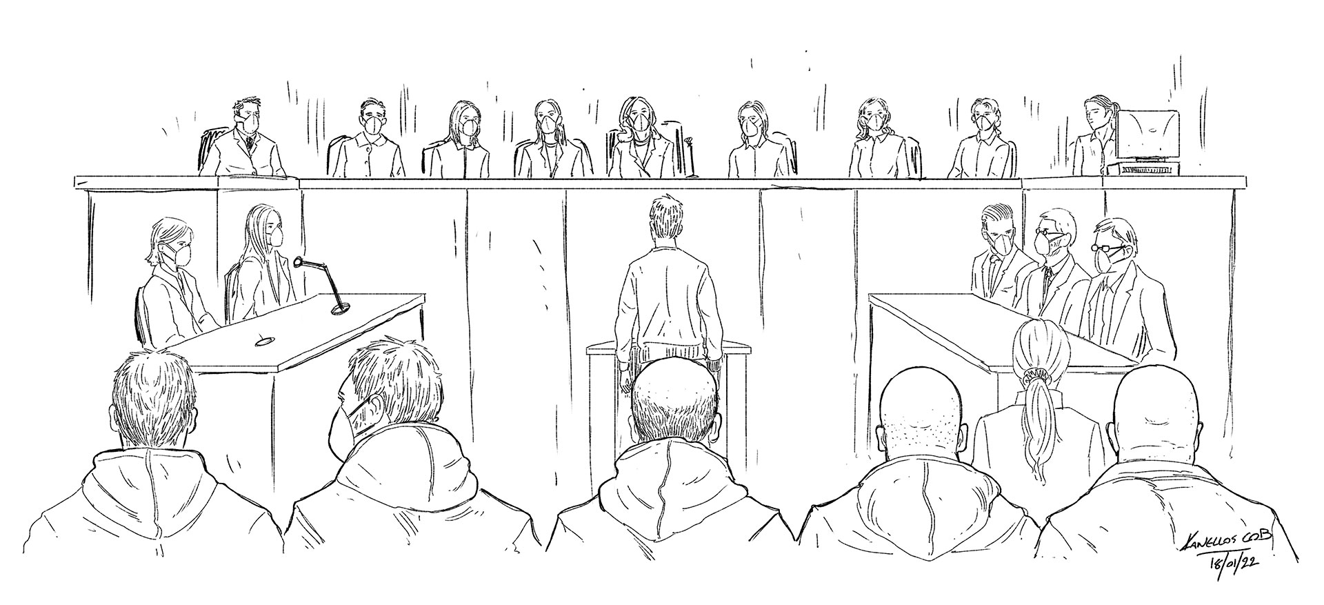 Η τέχνη του δικαστικού σκίτσου-7