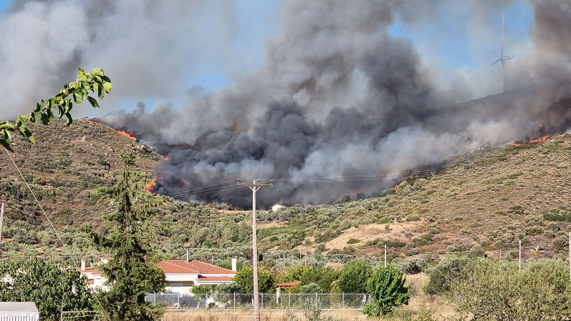 Φωτιά: Δύσκολη νύχτα στην Εύβοια – Μάχη με ισχυρούς ανέμους-5