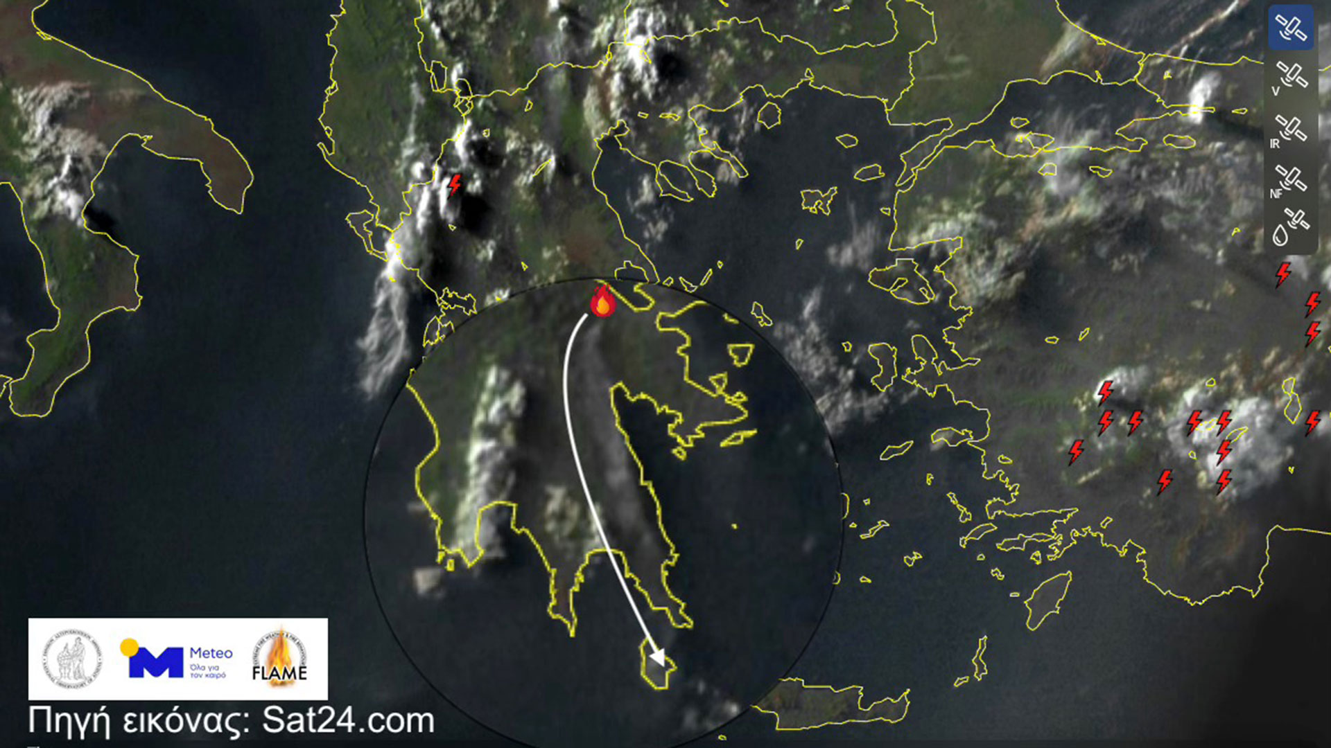 Φωτιά – Κορινθία: Διάσπαρτες εστίες στο μέτωπο-1