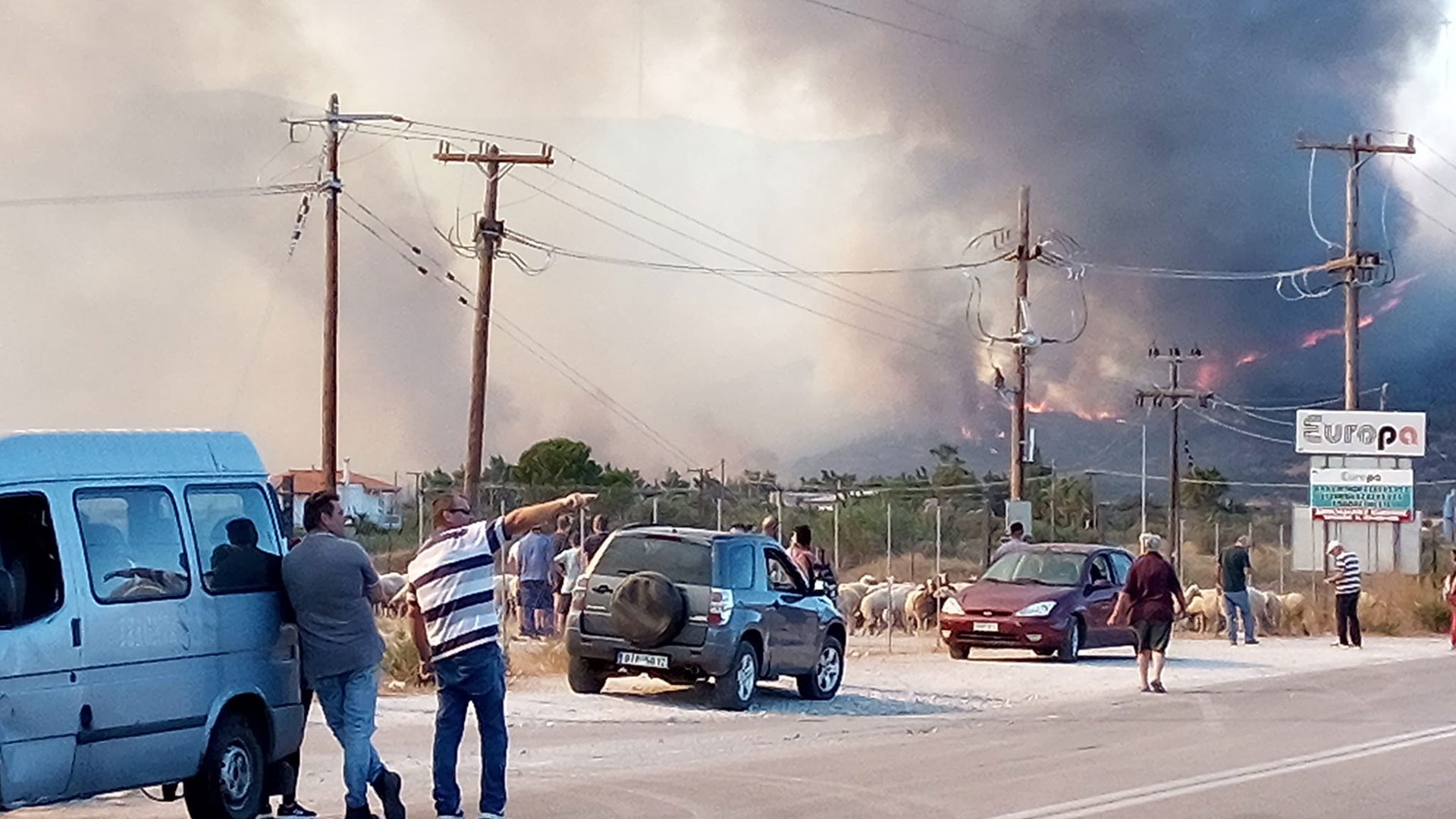 Φωτιά: Δύσκολη νύχτα στην Εύβοια – Μάχη με ισχυρούς ανέμους-2