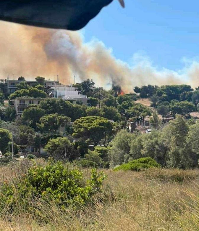 Πυρκαγιά σε δασική έκταση στο Λαύριο – Καλύτερη η εικόνα στη Χίο-2