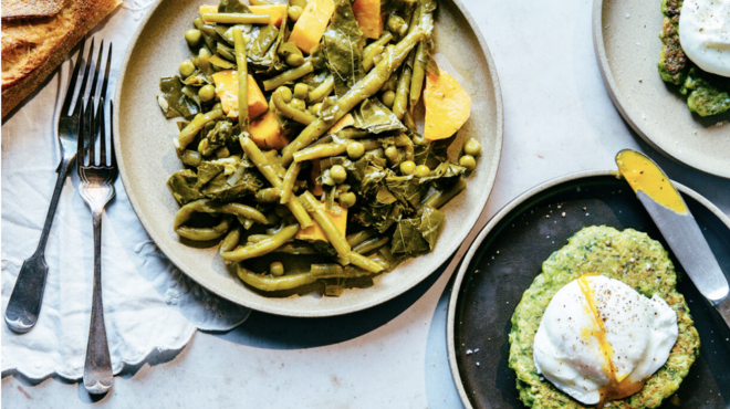 φασολάκια-και-αρακάς-γιαχνί-με-αμπελό-563139550