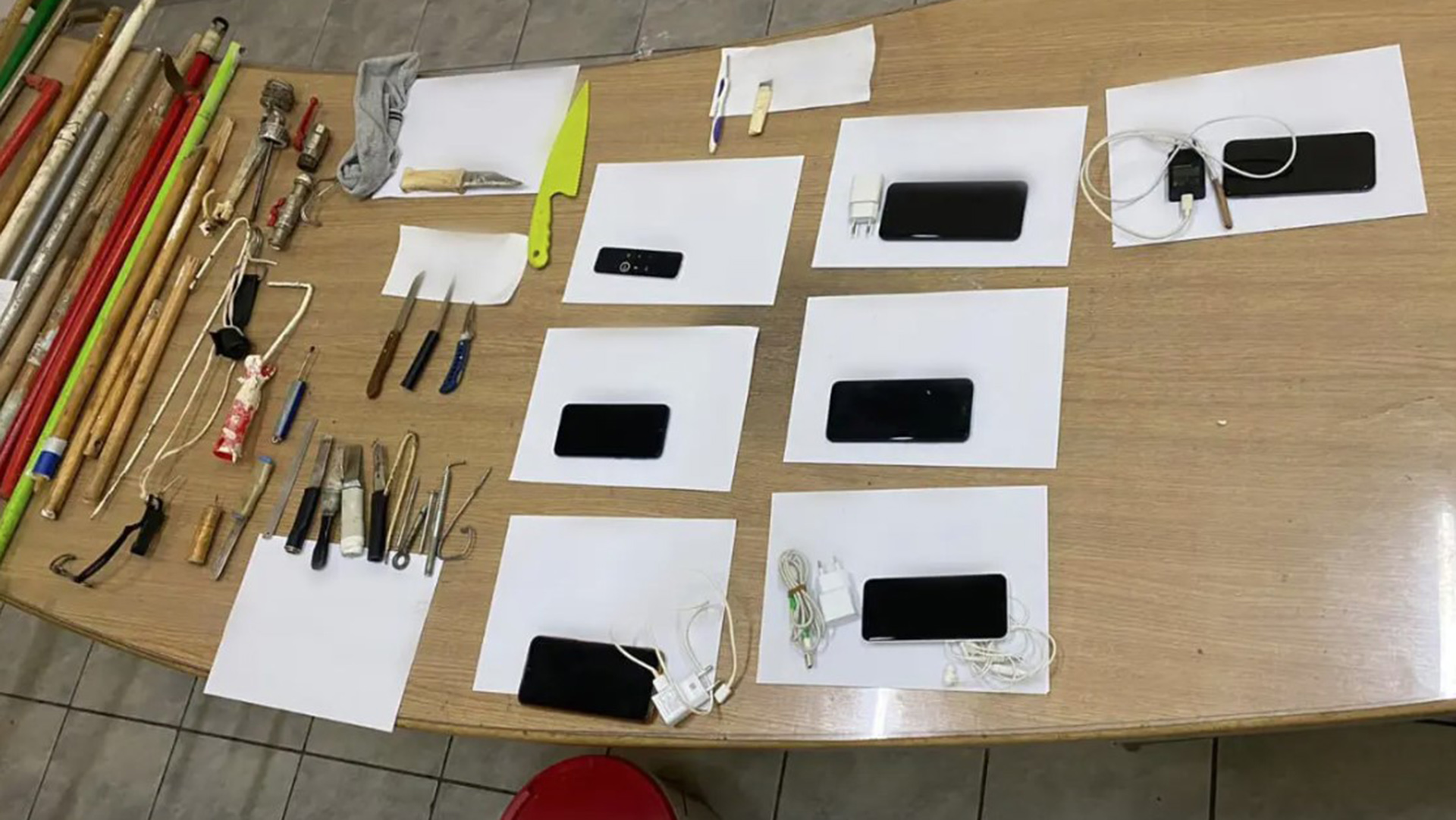 Κορυδαλλός: Εκτακτος έλεγχος στις φυλακές – Βρέθηκαν κινητά, μαχαίρια και κοντάρια-1