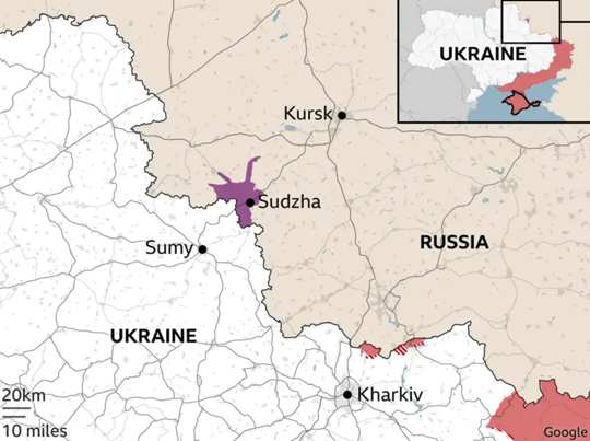 Οι χάρτες της ουκρανικής εισβολής στο ρωσικό έδαφος-1