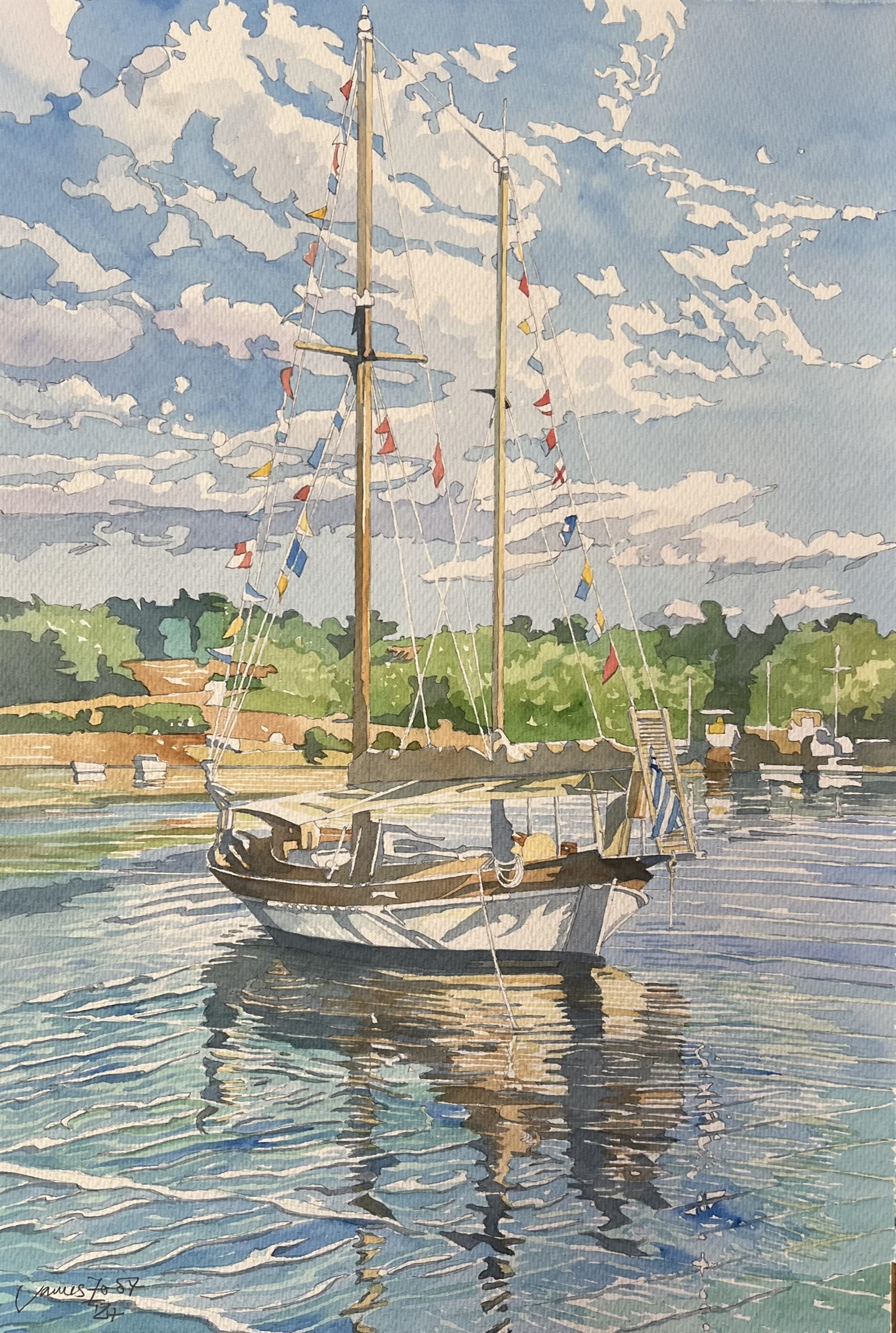 Κυπαρίσσι και Σπέτσες. Η αξιέραστη θερινή Ελλάδα του ακουαρελίστα Τζέιμς Φουτ-1