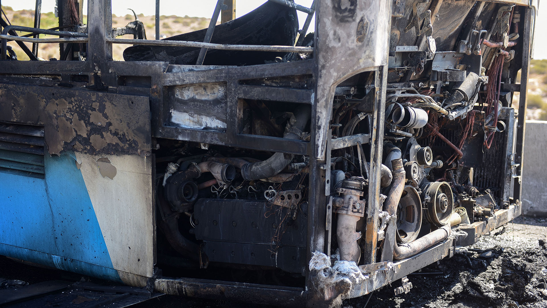 Φωτιά σε λεωφορείο επί της Λεωφόρου Ποσειδώνος-2