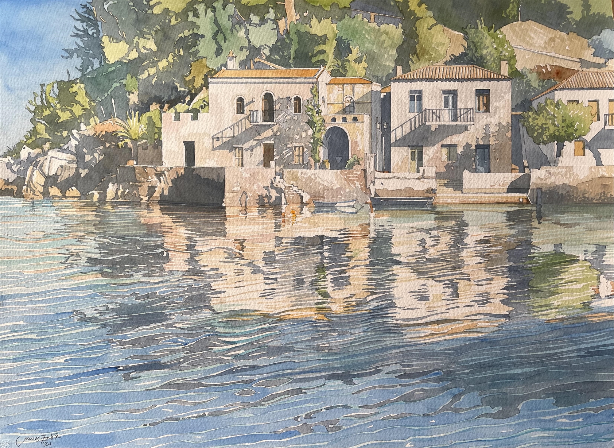 Κυπαρίσσι και Σπέτσες. Η αξιέραστη θερινή Ελλάδα του ακουαρελίστα Τζέιμς Φουτ-2