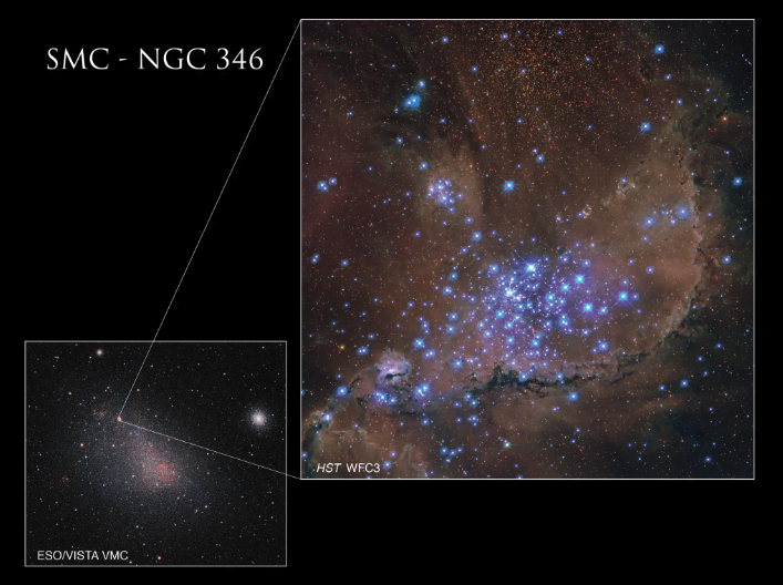Τηλεσκόπιο Hubble: Εντυπωσιακές εικόνες από αστρικό σμήνος στο Μικρό Νέφος του Μαγγελάνου-1