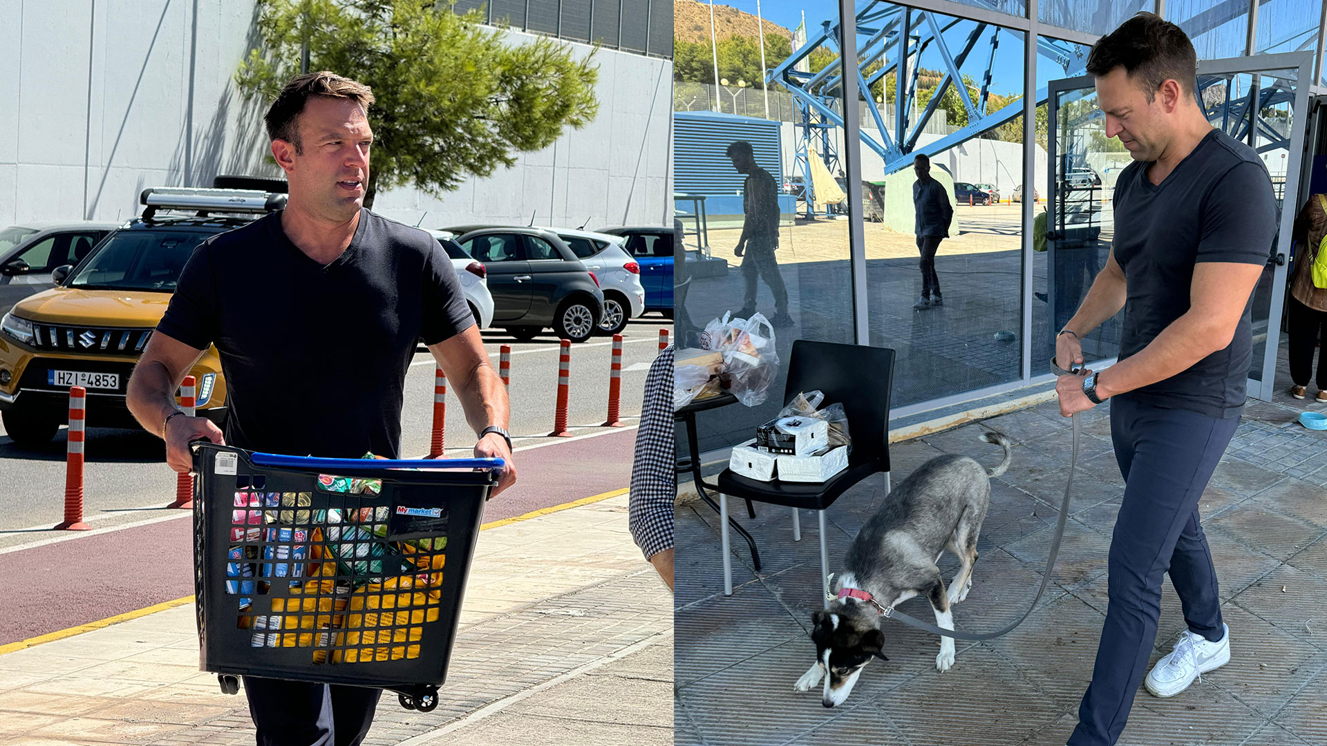 Φωτιά στην Αττική: Επίσκεψη Κασσελάκη σε δομή φιλοξενίας κατοικιδίων από πληγείσες περιοχές-1