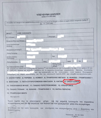 Χαλκιδική: Με υπεύθυνες δηλώσεις αντί πιστοποίησης λειτουργούσε το λούνα παρκ-2