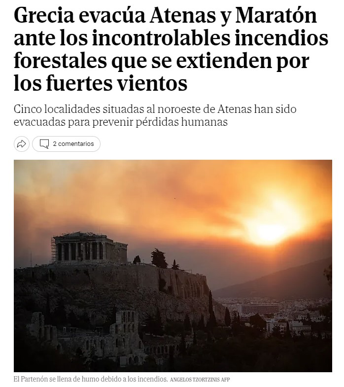 «Φωτιά κόλαση» – Τα διεθνή ΜΜΕ για την πυρκαγιά στην Αττική-3