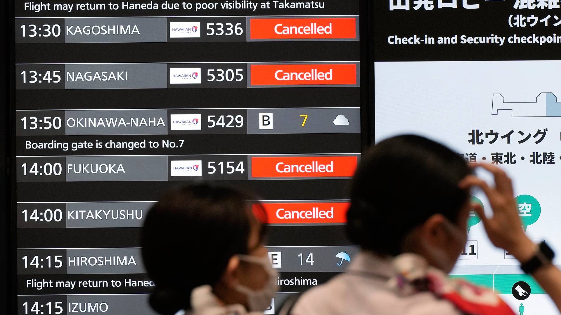 Ιαπωνία: Ακυρώσεις πτήσεων και εκκενώσεις περιοχών εξαιτίας του τυφώνα Σανσάν-1