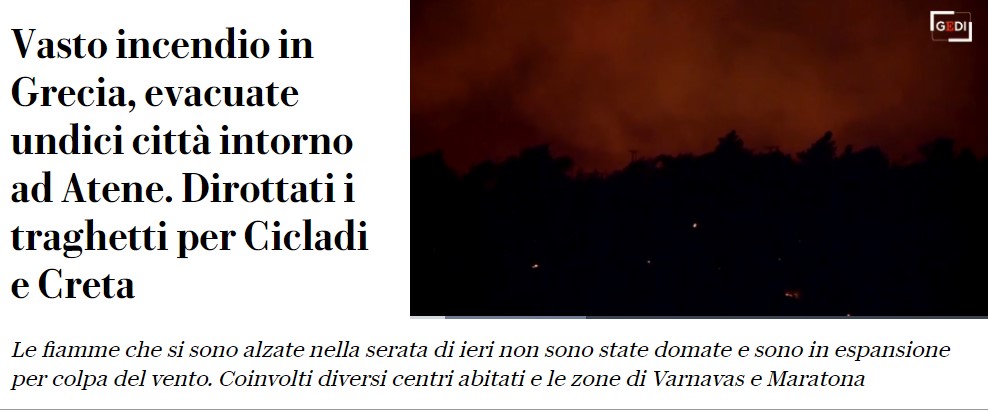 «Φωτιά κόλαση» – Τα διεθνή ΜΜΕ για την πυρκαγιά στην Αττική-7