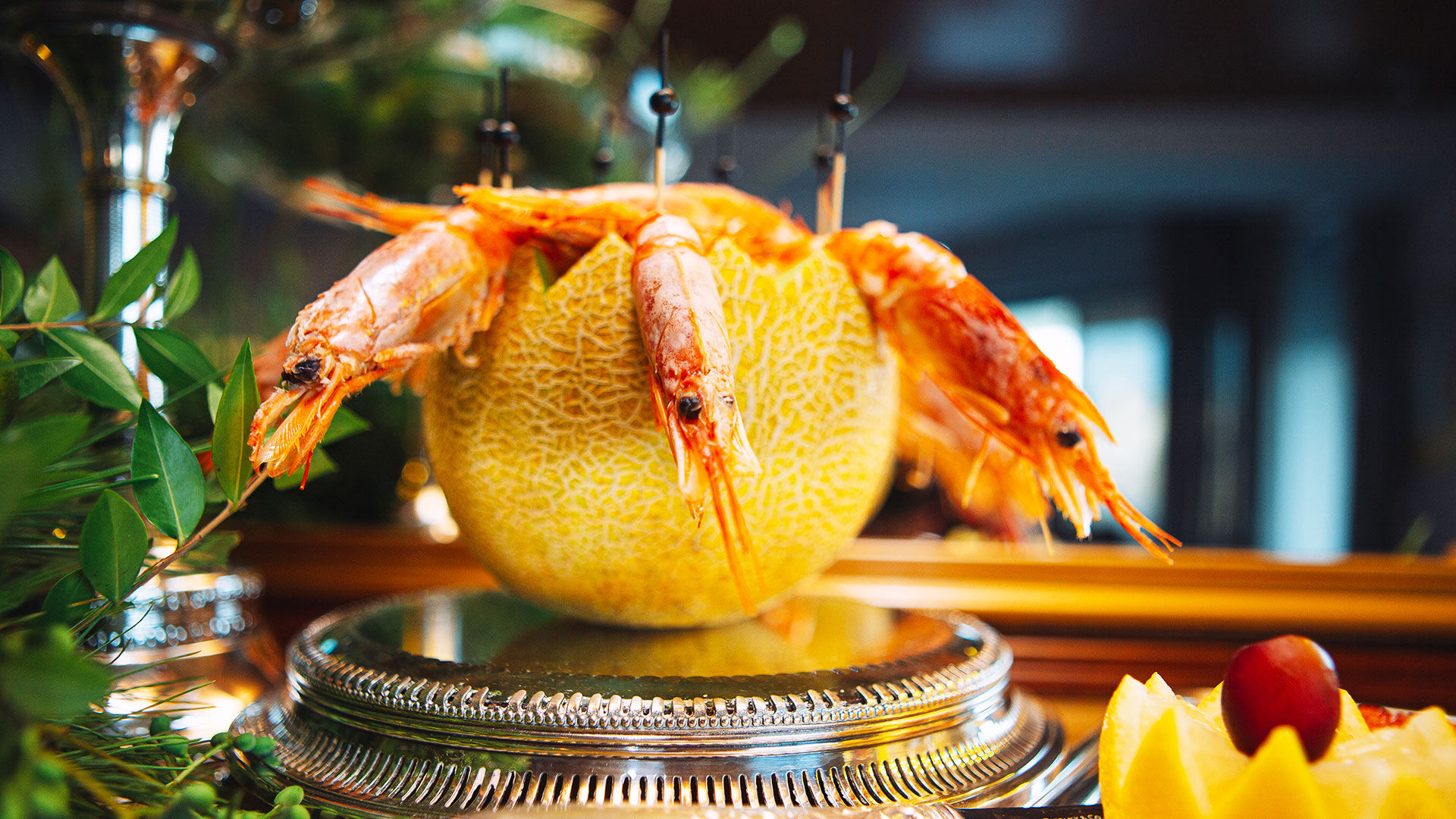 Πράσινη σαλάτα με γαρίδες και βινεγκρέτ πορτοκαλιού-1