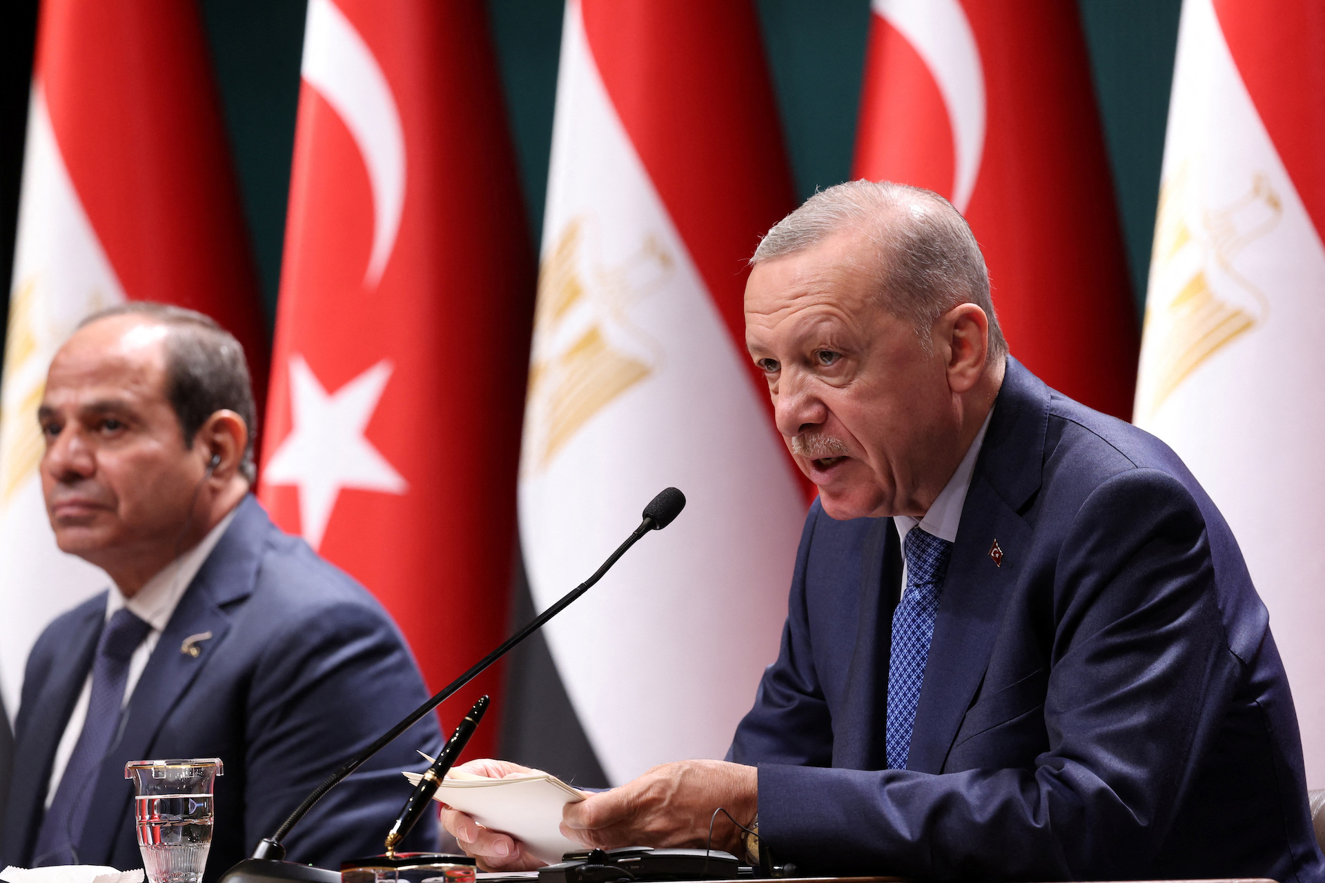 Συνάντηση Ερντογάν-Σίσι στην Αγκυρα: Λάβρος κατά Ισραήλ ο Τούρκος πρόεδρος-1