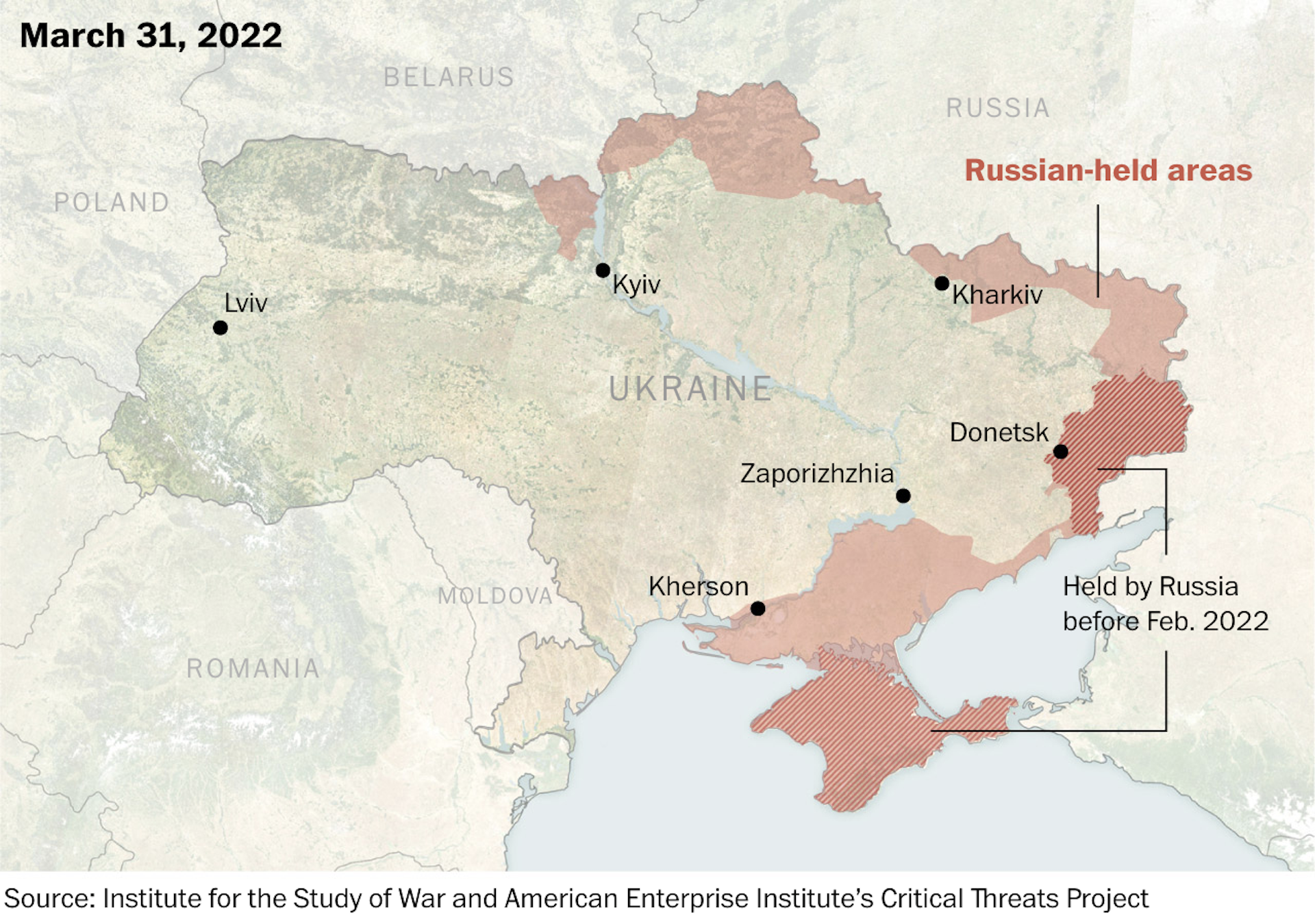 Ποιος κερδίζει τον πόλεμο στην Ουκρανία – Τι δείχνουν οι χάρτες-1